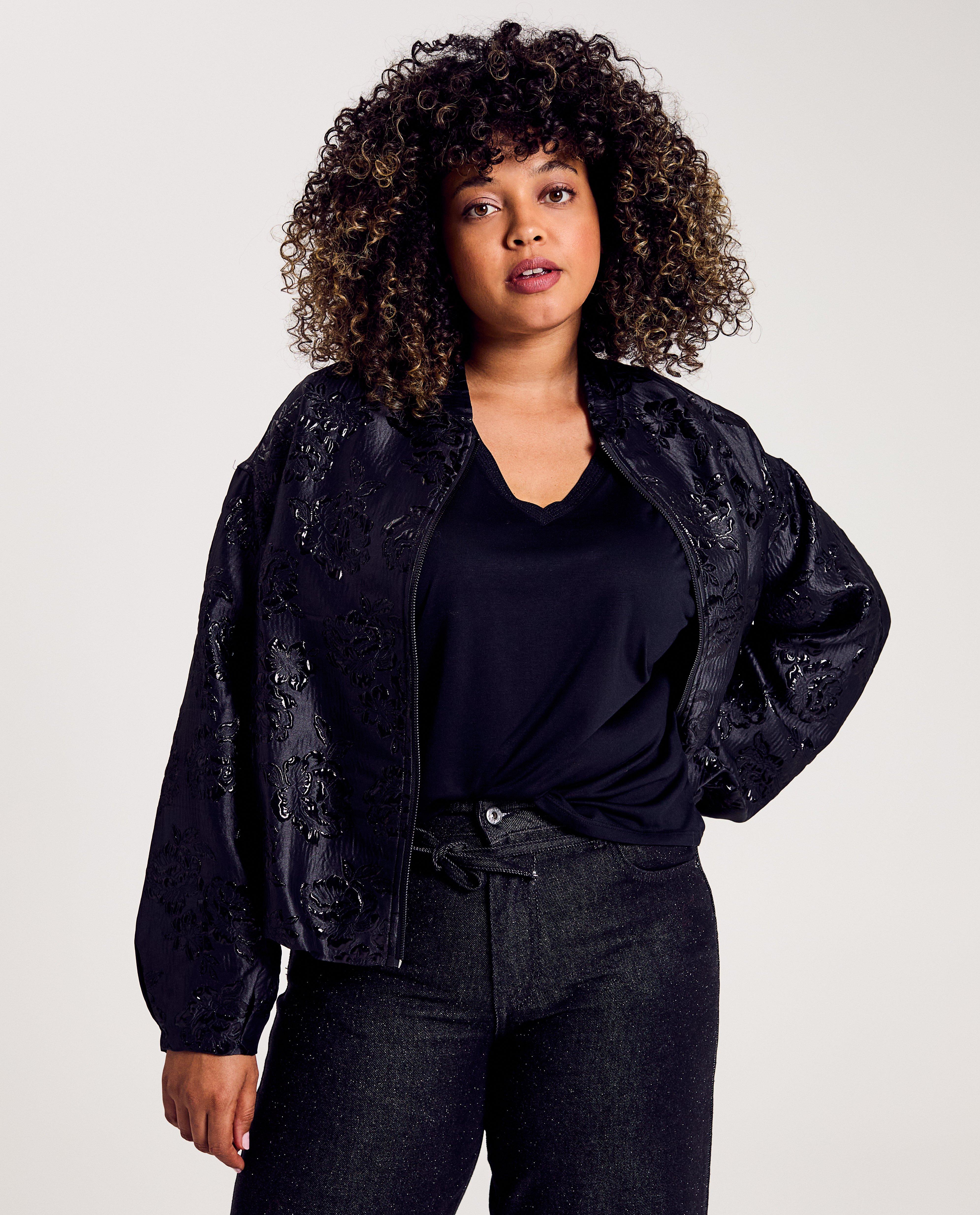Blazers - Bomber van jacquard met bloemen