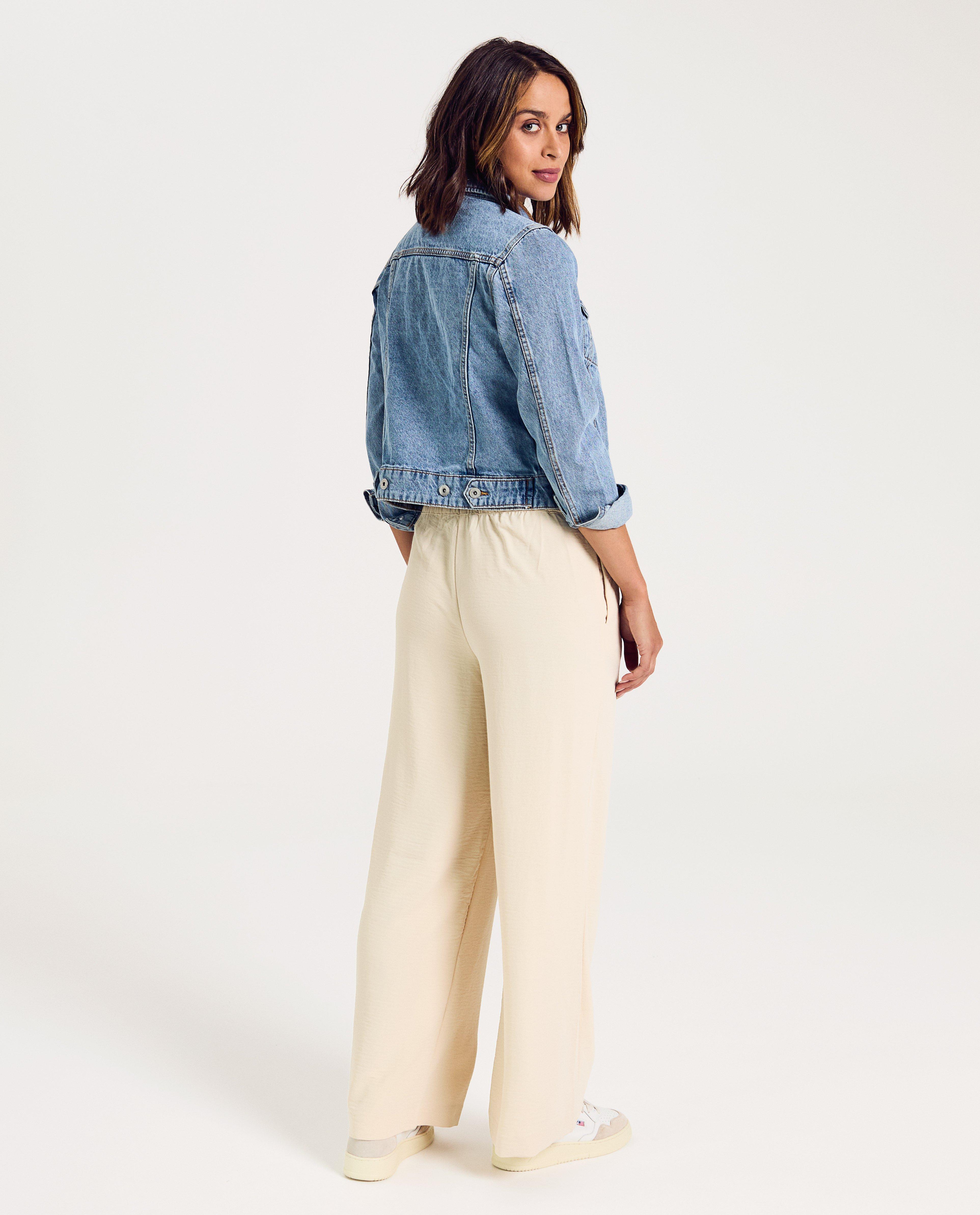 Broeken - Bruine broek met structuur