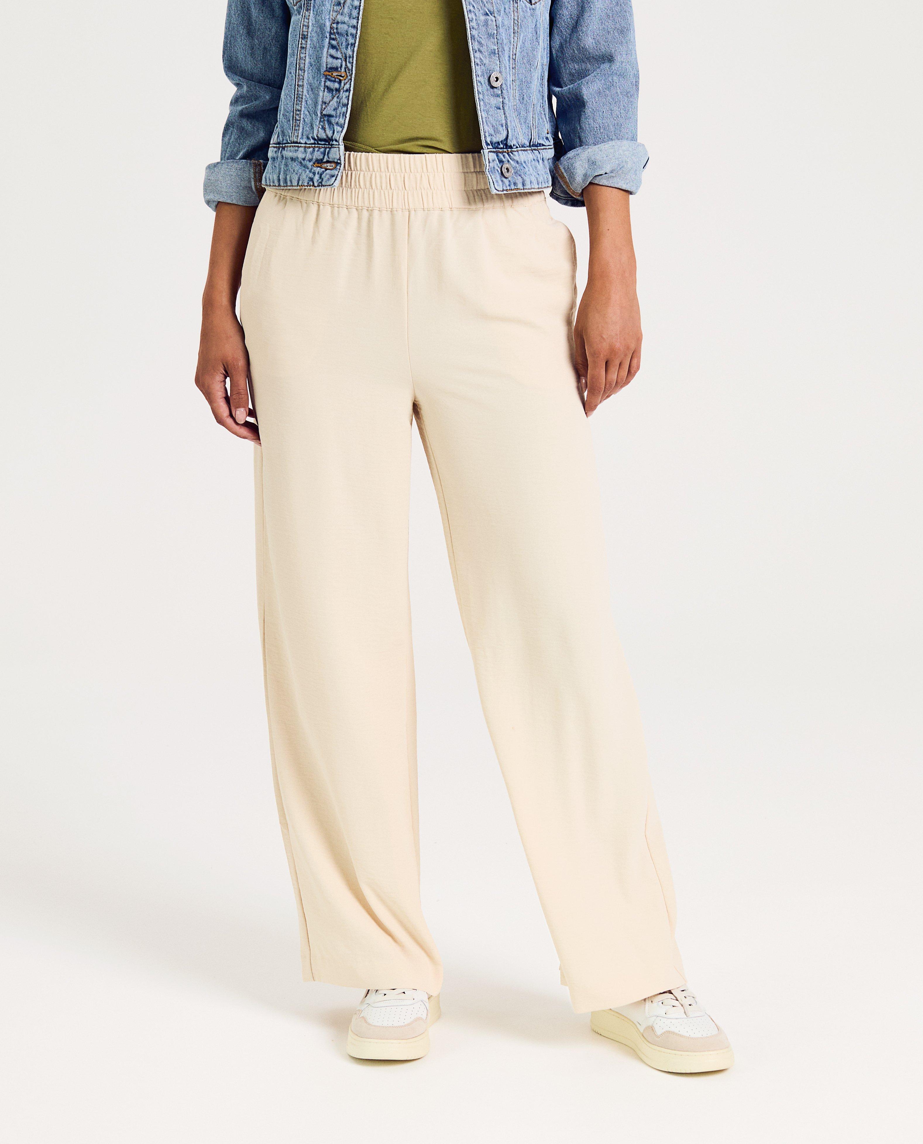 Broeken - Bruine broek met structuur