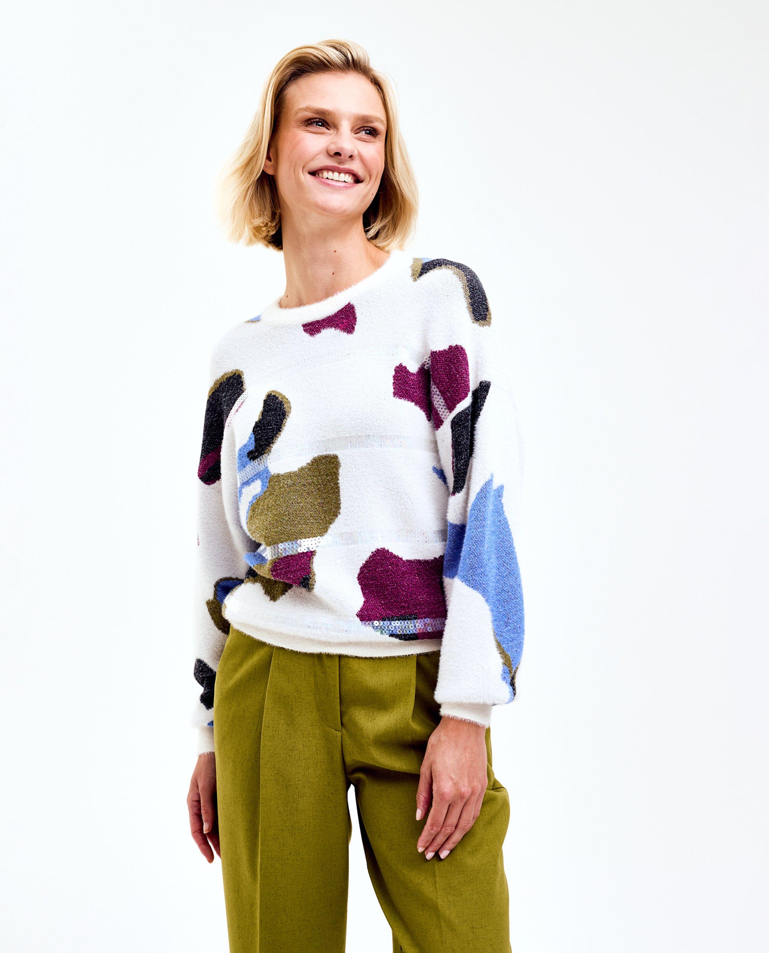 Trui met print - Product Detail - wit - afbeelding nummer 1
