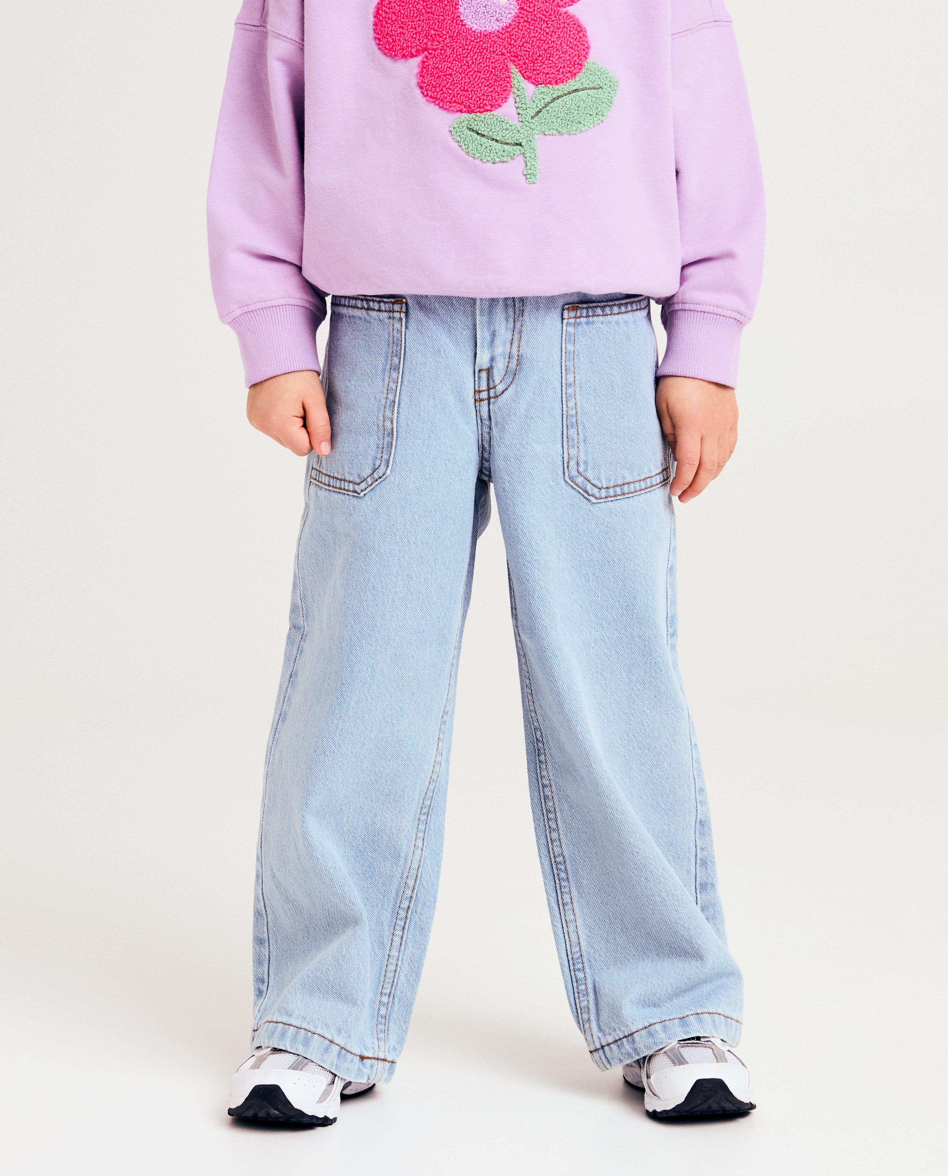 Jeans - Blauwe jeans, wide fit