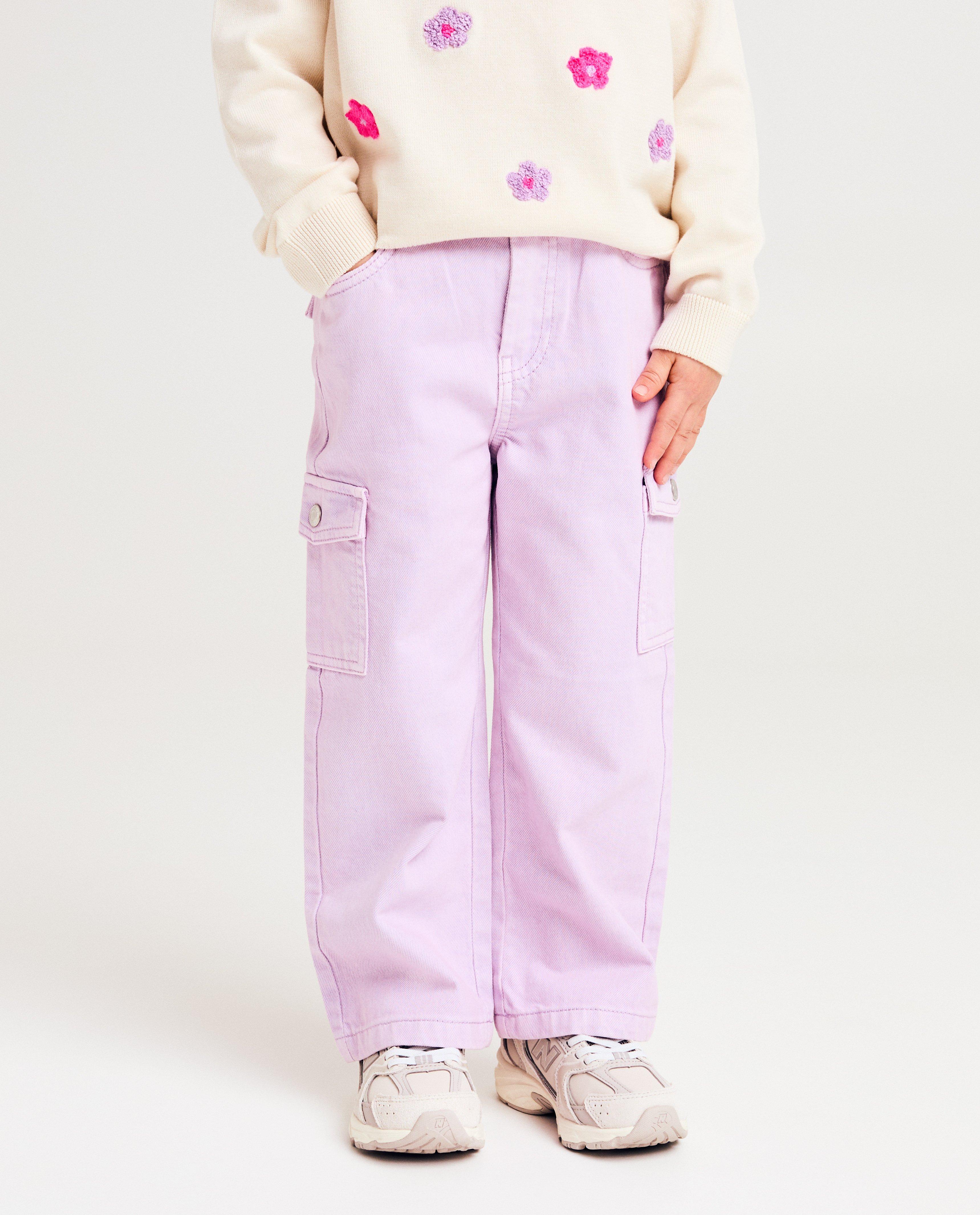 Paarse jeans, straight fit - Product Detail - lila - afbeelding nummer 3