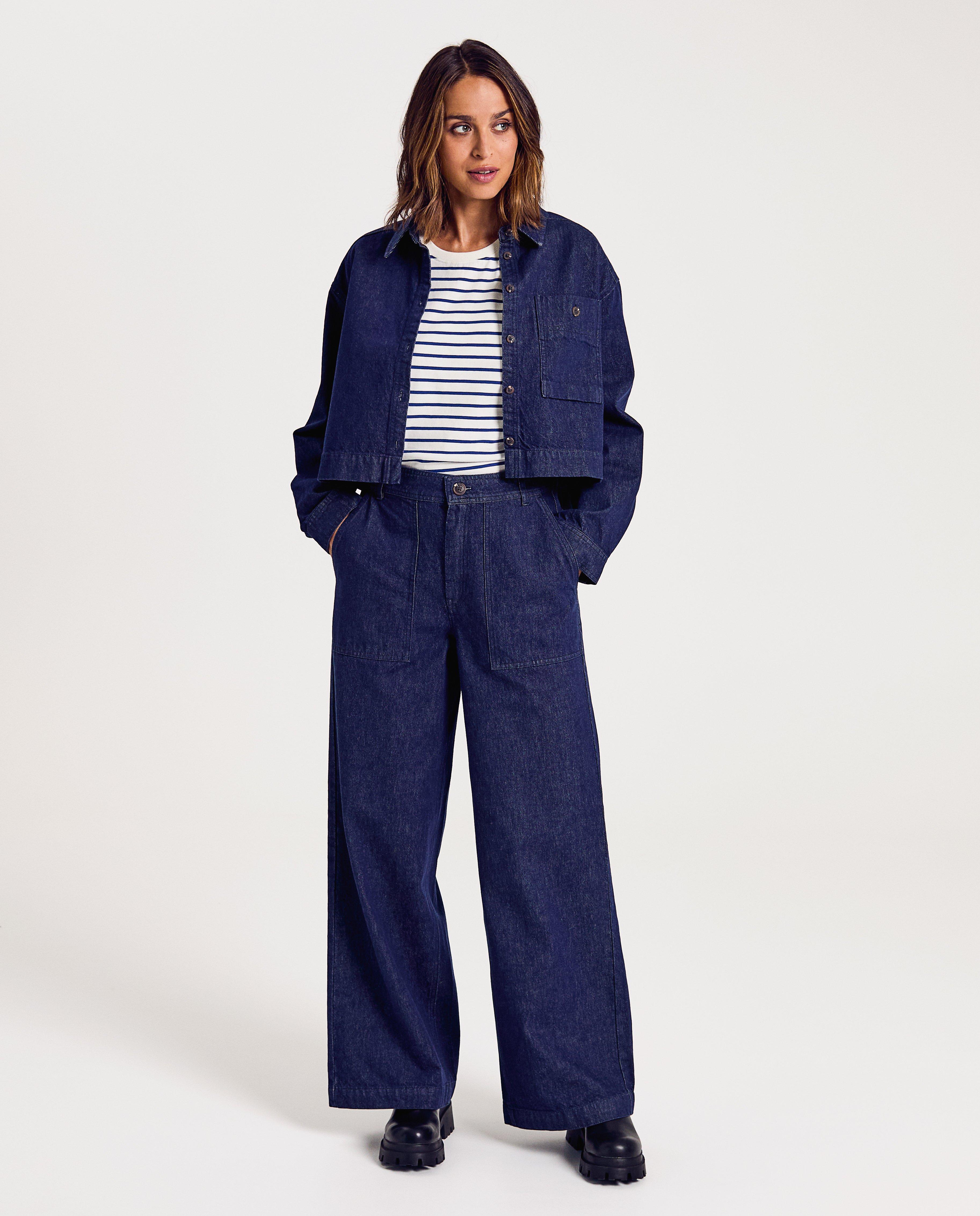 Donkerblauwe jeans, wide fit - Product Detail - donkerblauw - afbeelding nummer 2