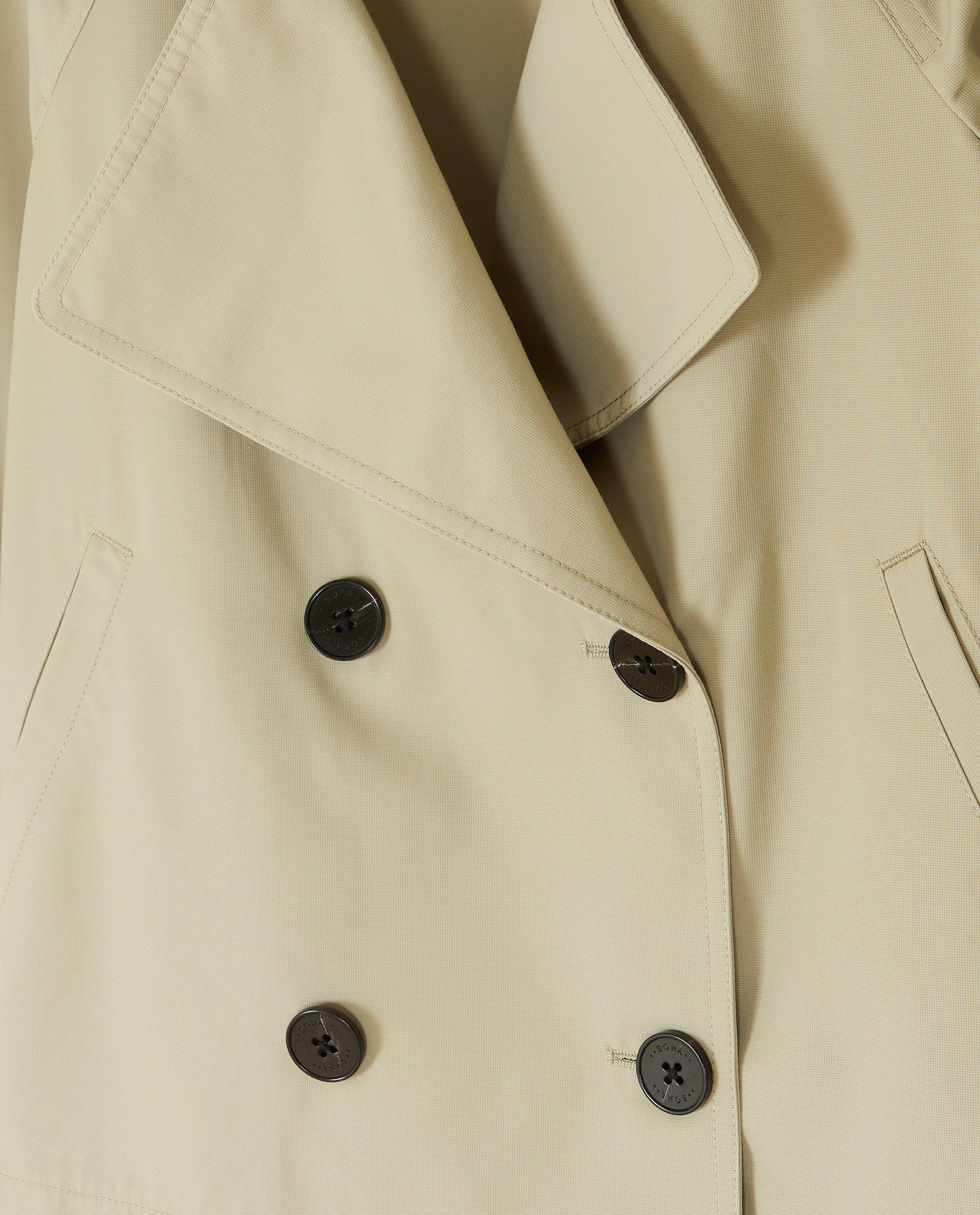 Trenchcoats - Lichtgroene korte trenchcoat
