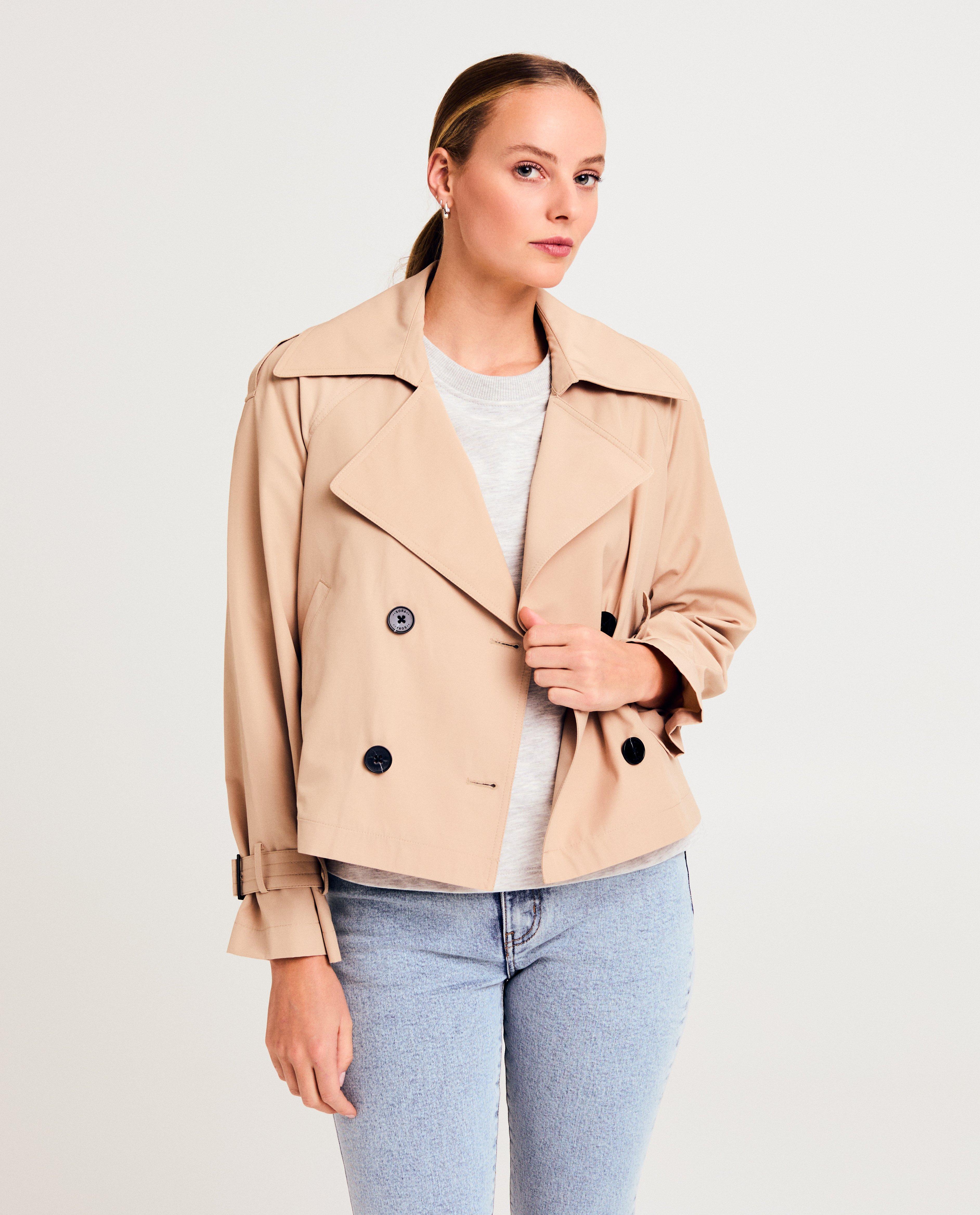Beige korte trenchcoat - null - Sora