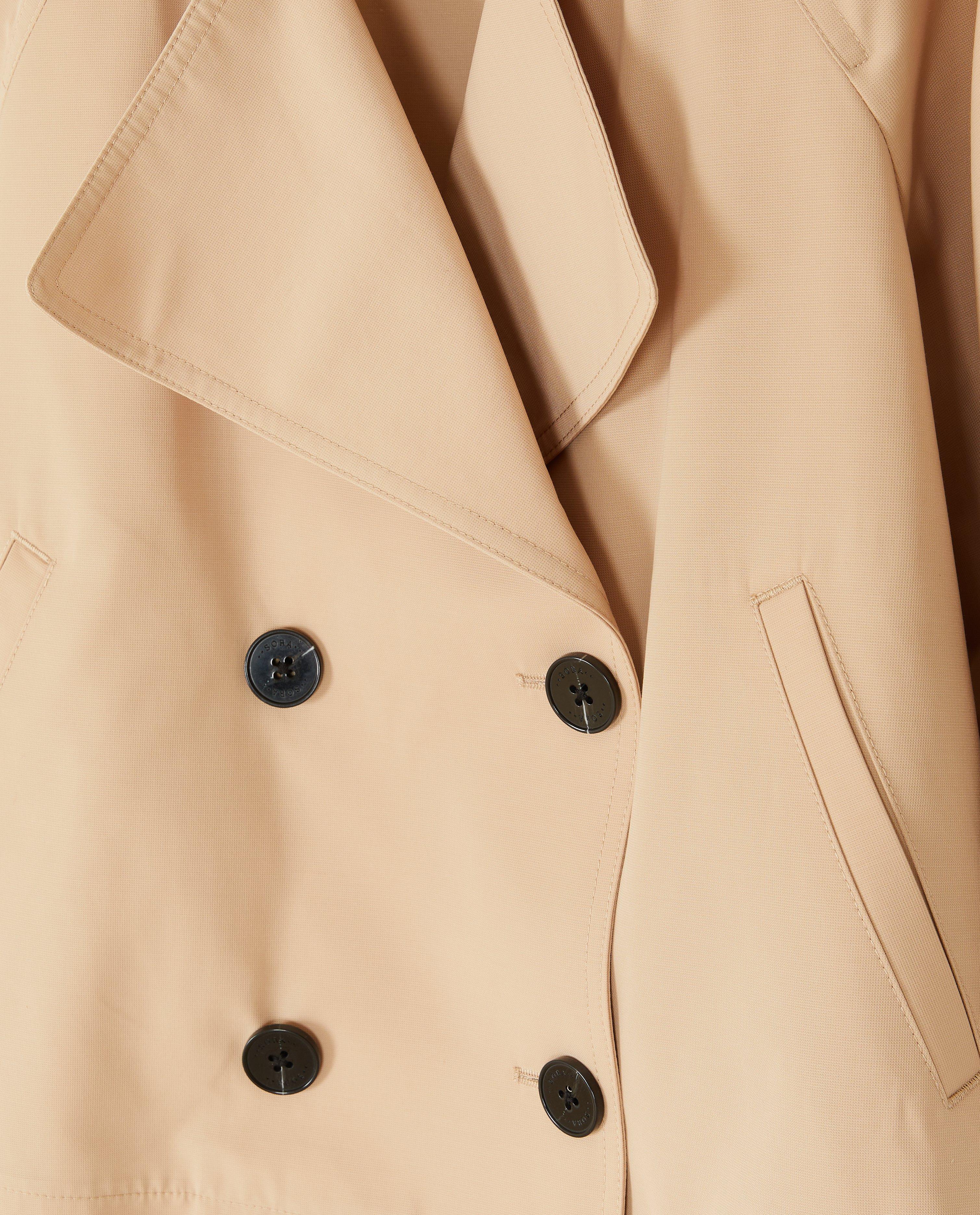 Trenchcoats - Lichtgroene korte trenchcoat