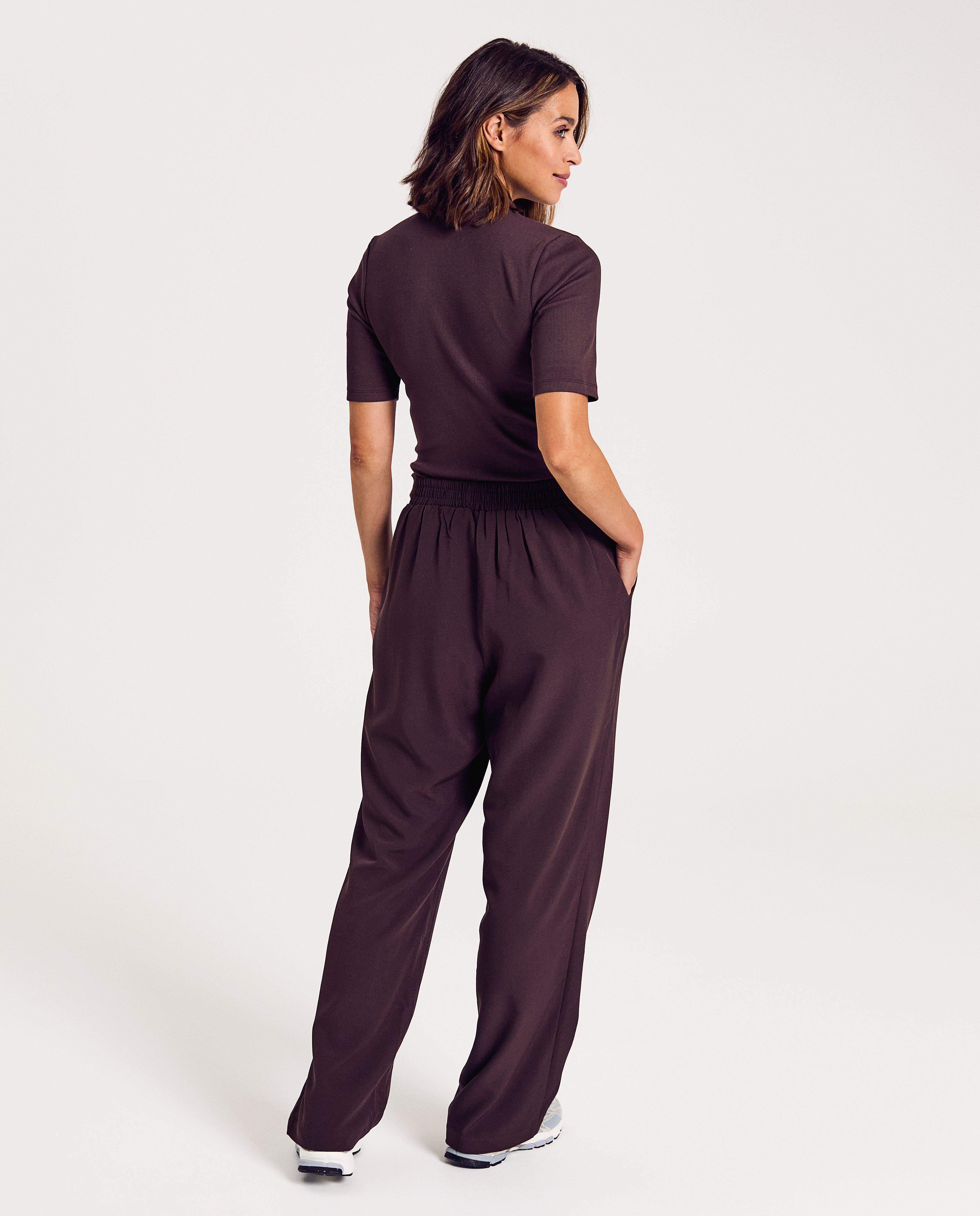 Pantalons - Pantalon brun structuré