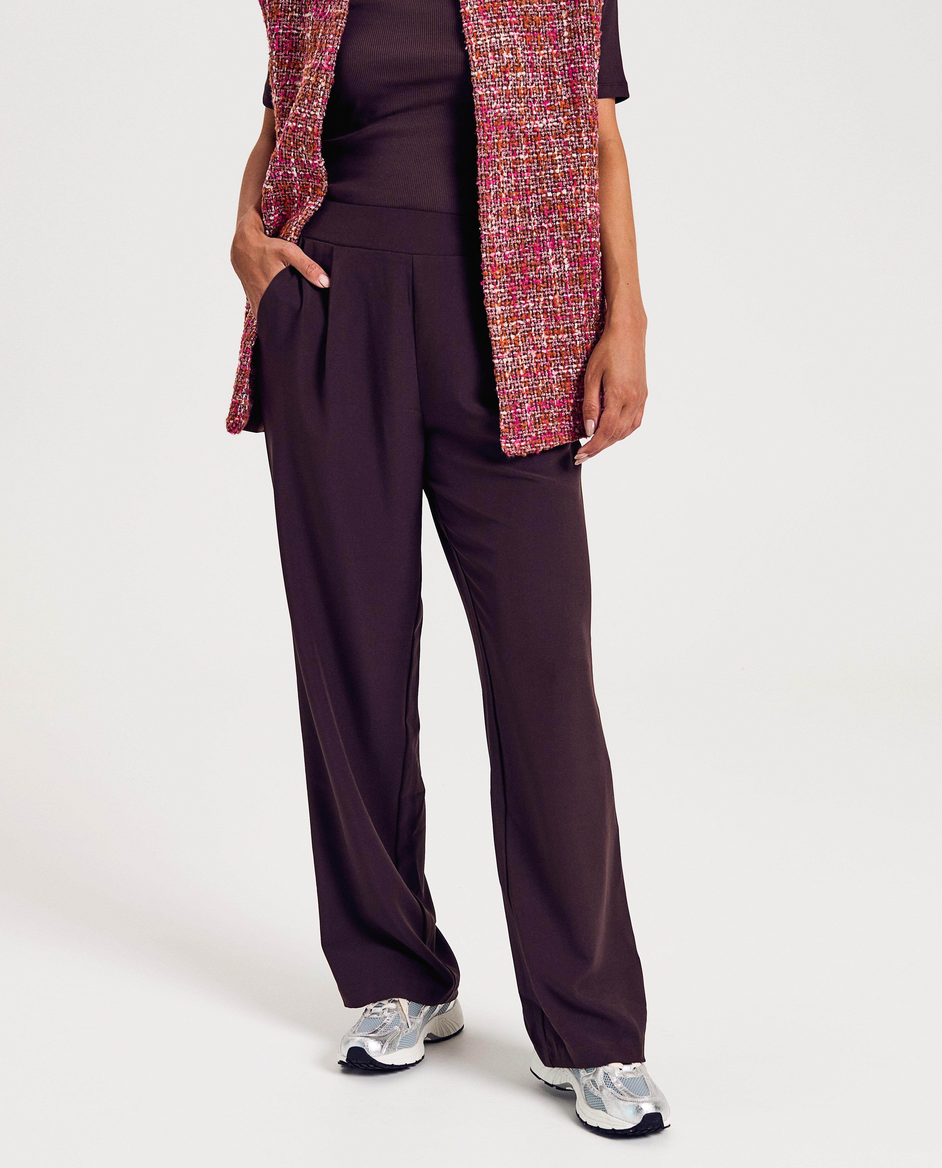 Pantalons - Pantalon brun structuré