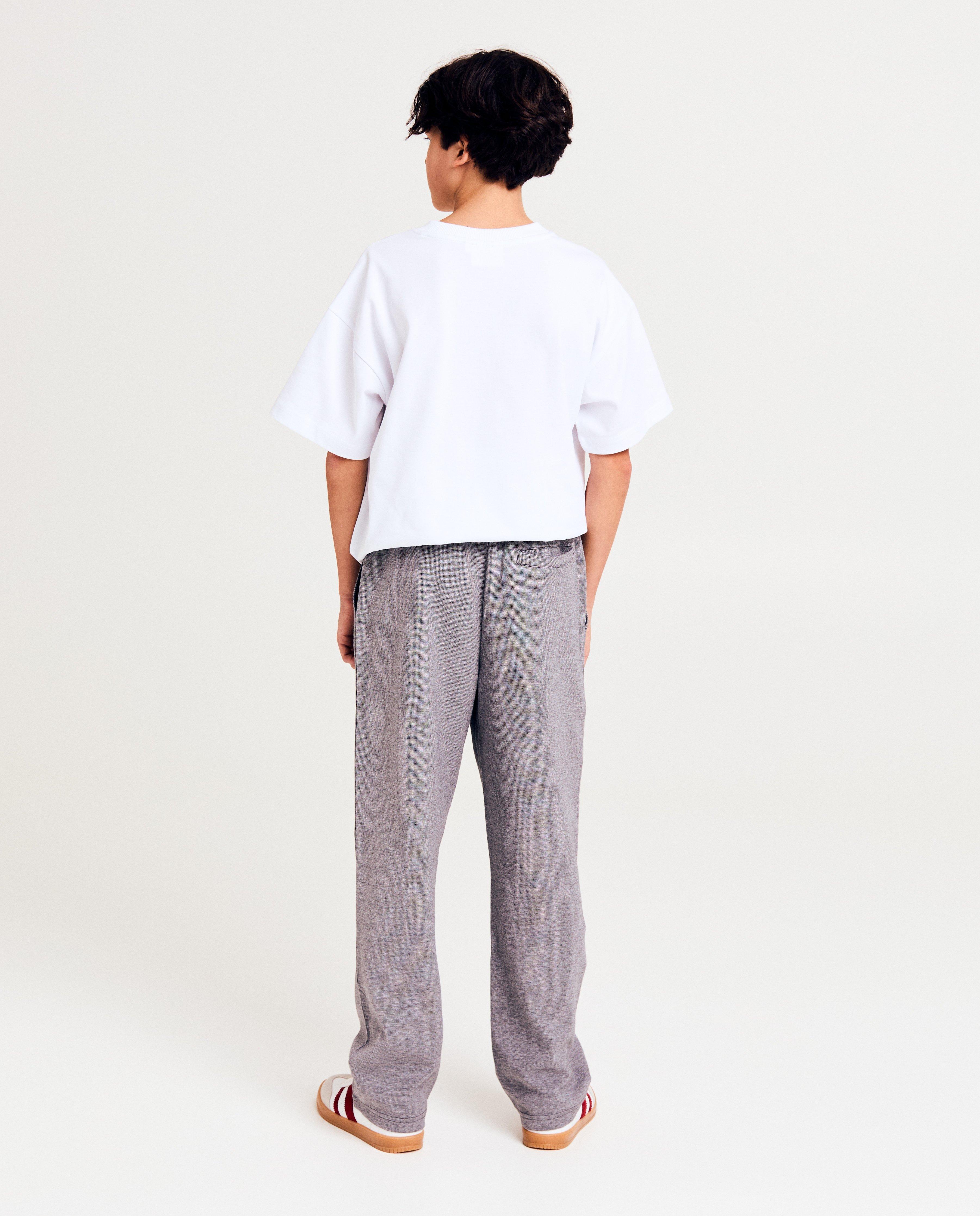 Broeken - Grijze joggingbroek, loose fit, 6-14j