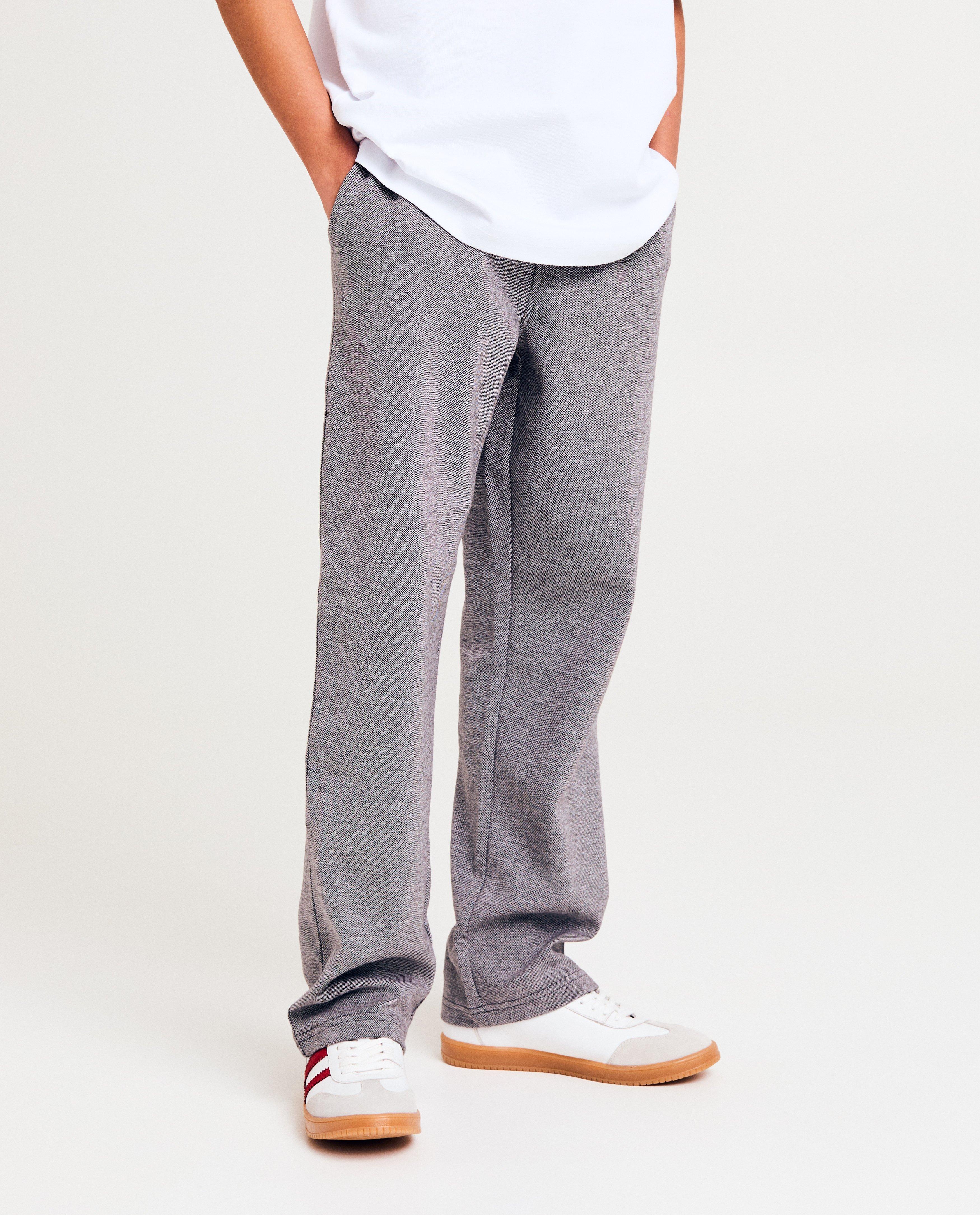 Broeken - Grijze joggingbroek, loose fit, 6-14j