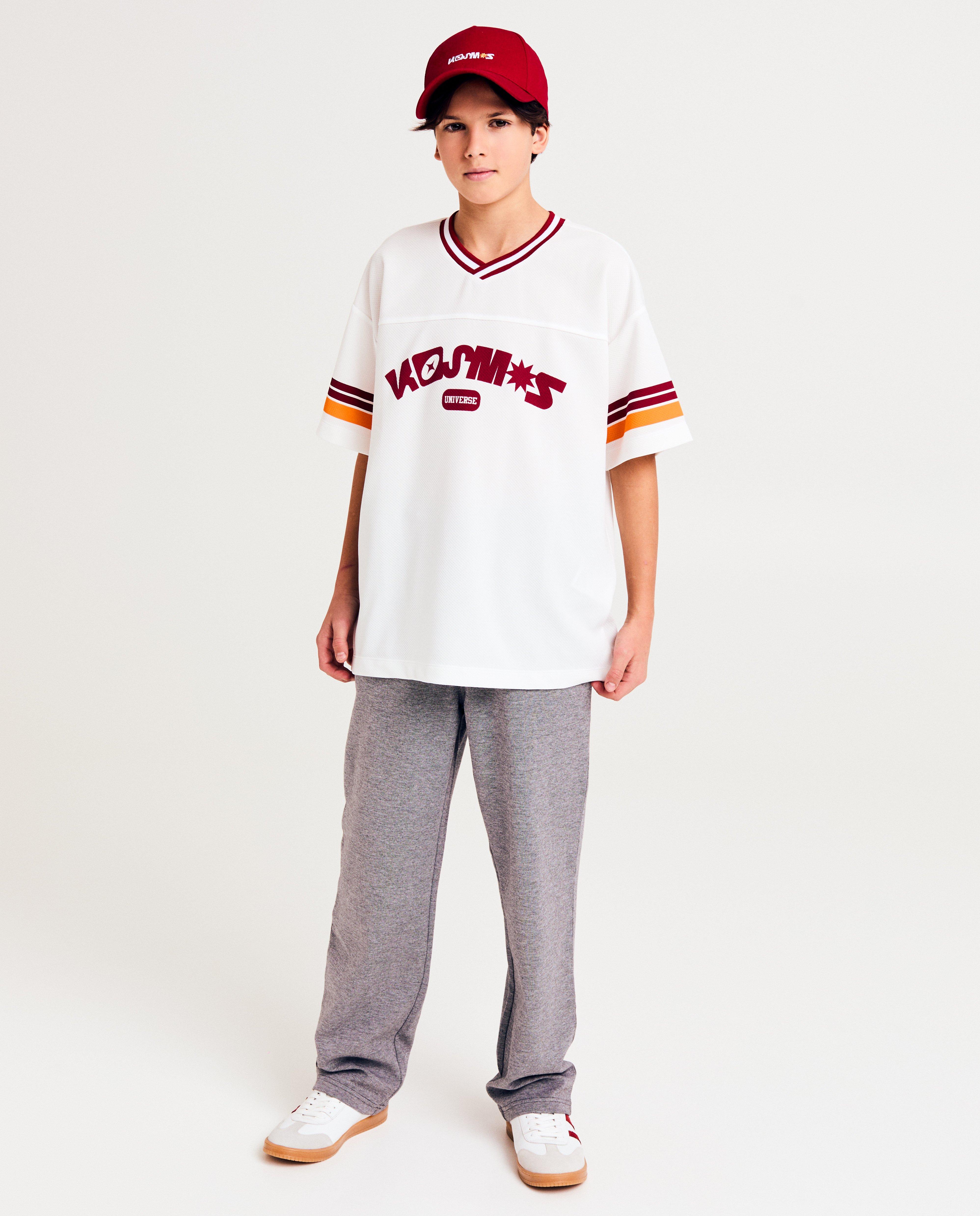 T-shirts - Mesh T-shirt met strepen, loose fit, 6-14j