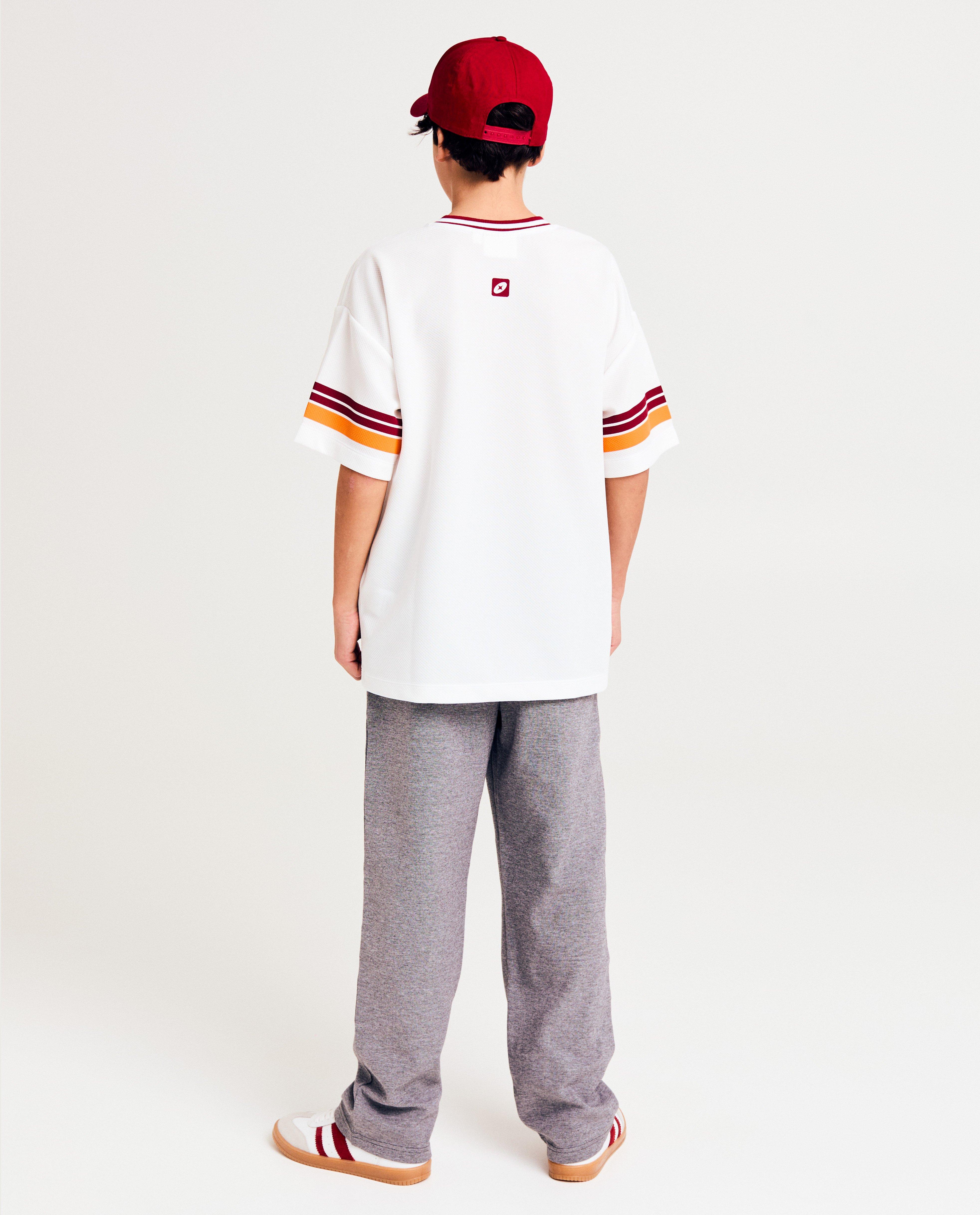 T-shirts - Mesh T-shirt met strepen, loose fit, 6-14j