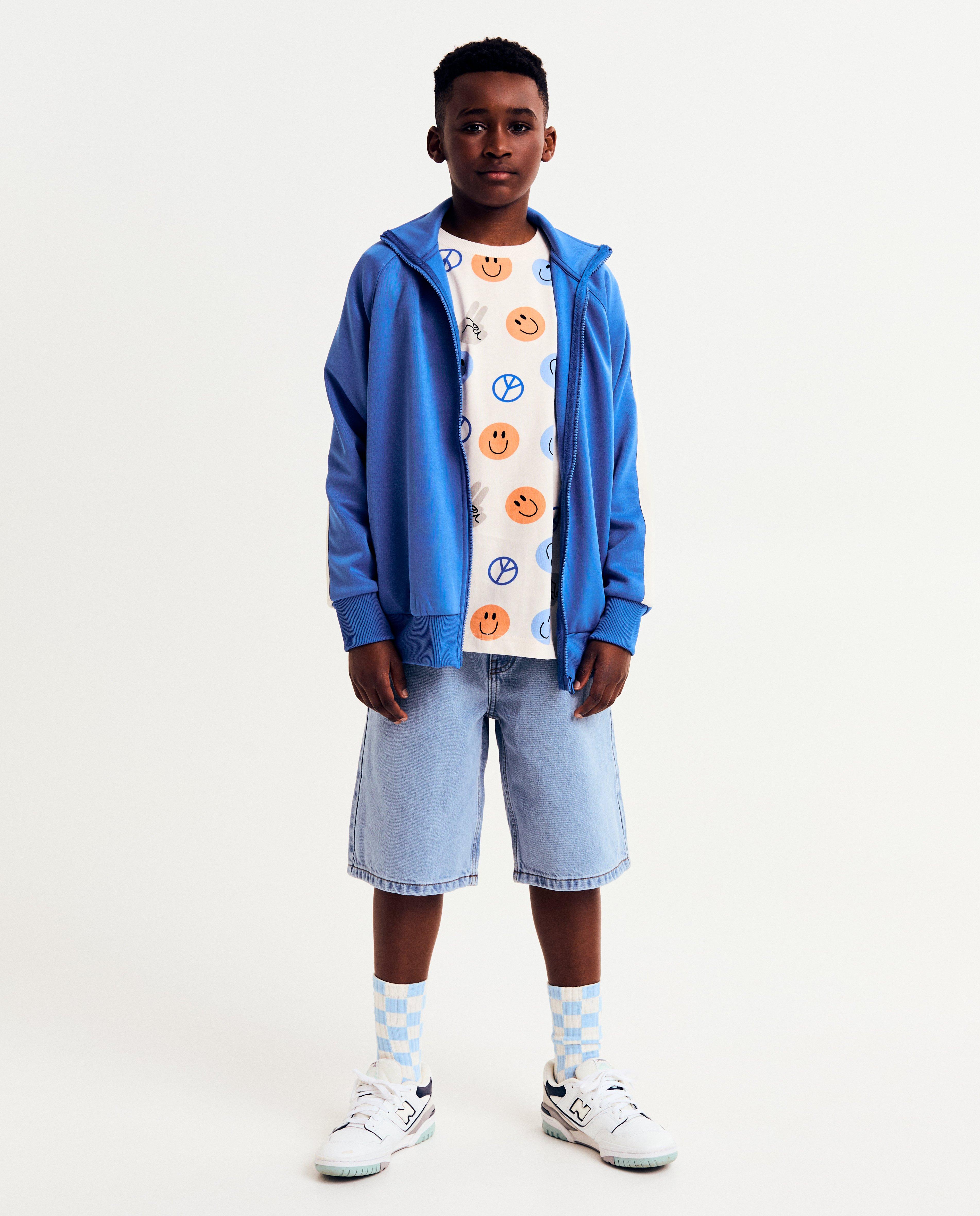 Cardigans - Gilet de survêtement avec passepoil décoratif, 6-14 ans
