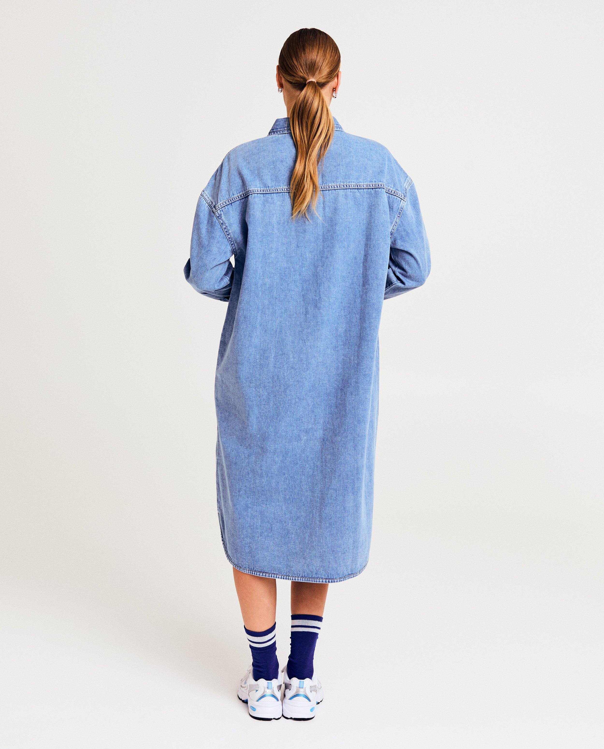 Kleedjes - Blauwe jeansjurk