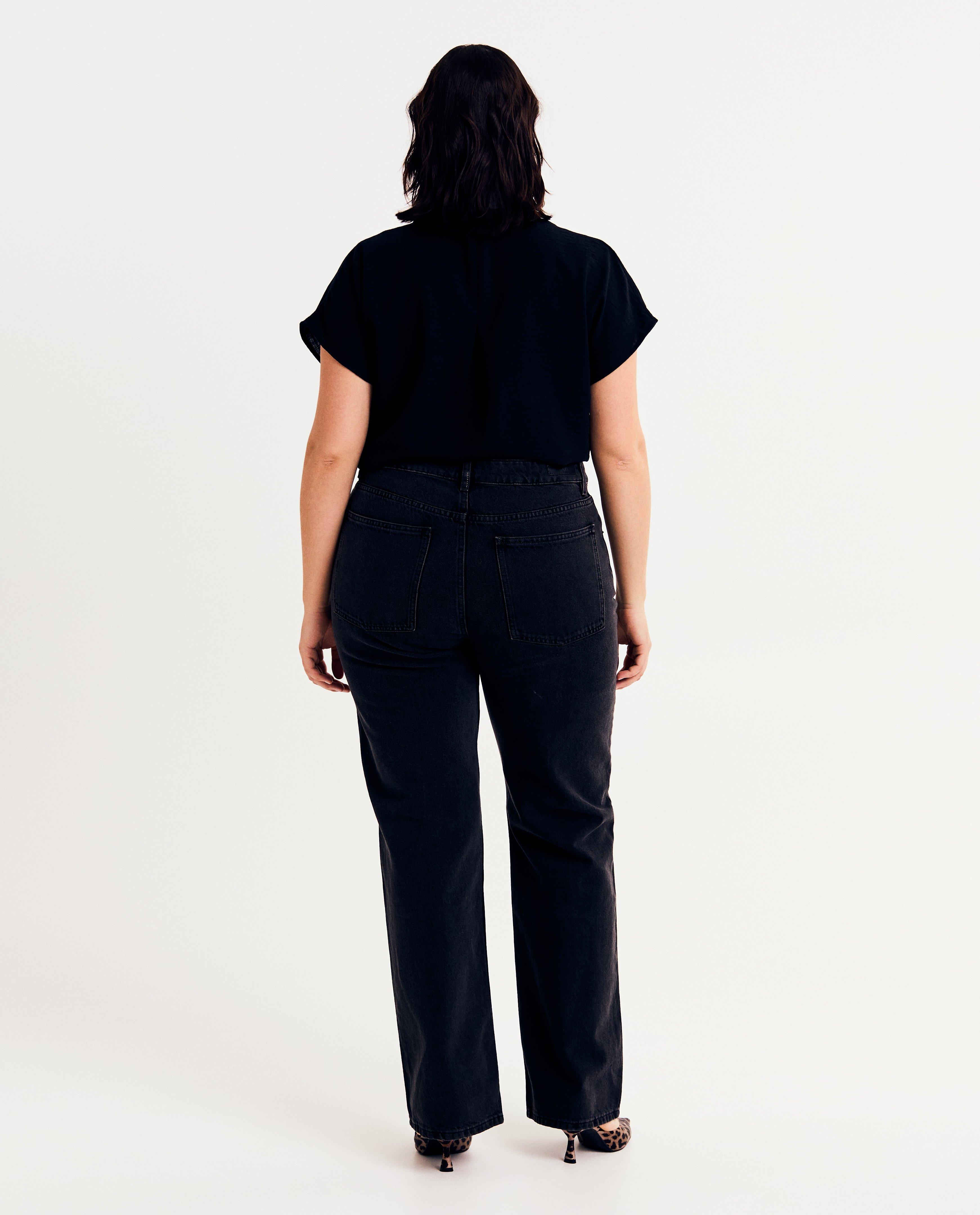 Jeans - Zwarte jeans, straight fit