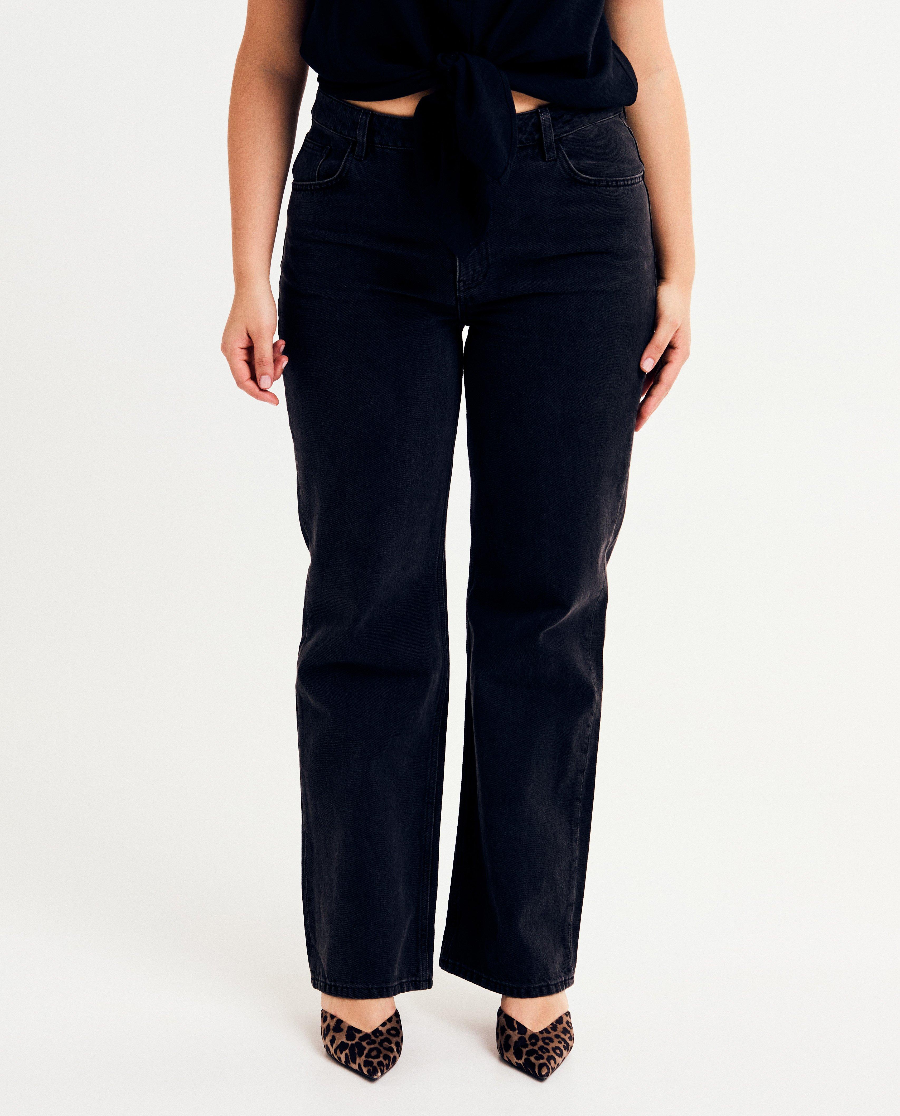 Jeans - Zwarte jeans, straight fit