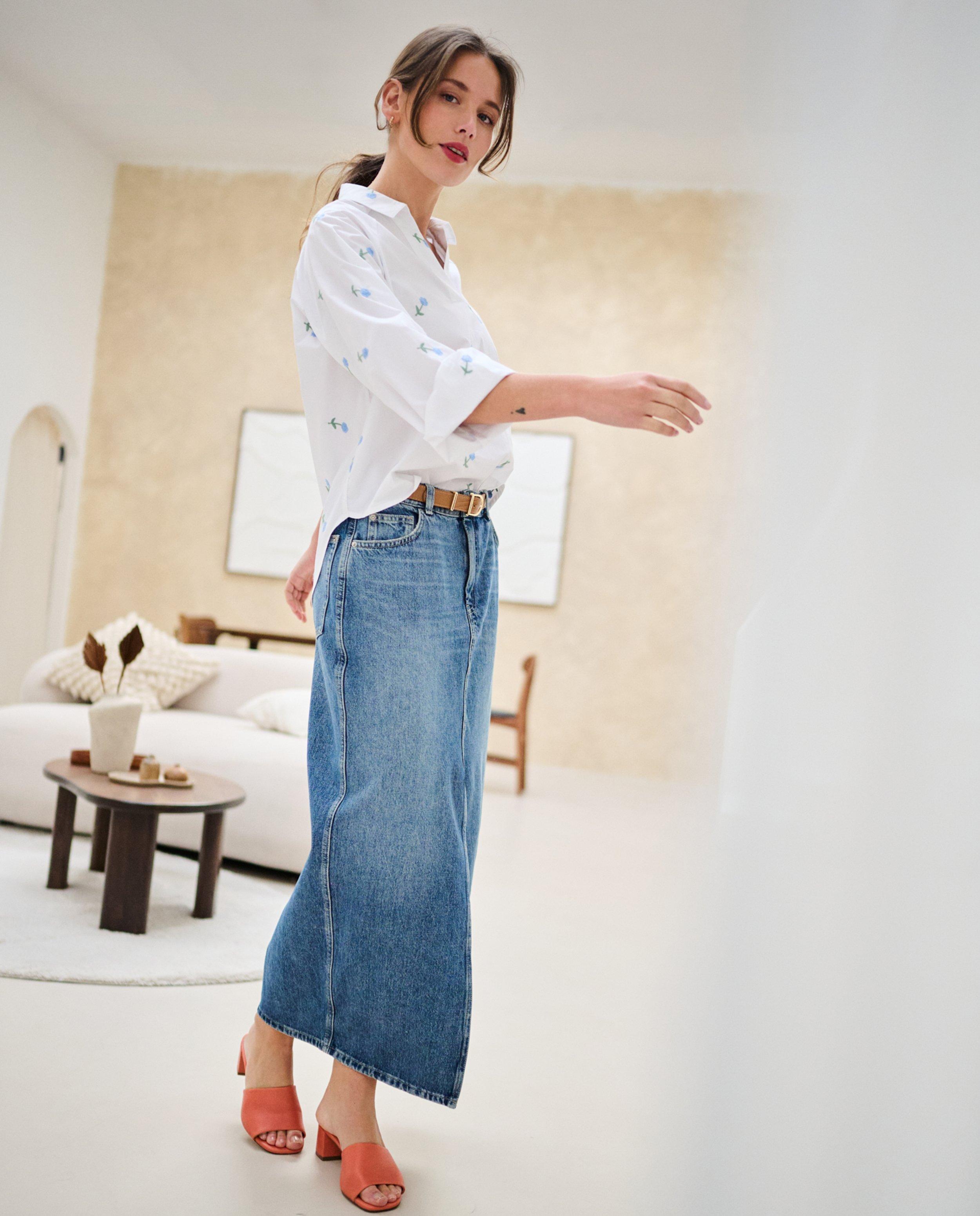 Blauwe jeansrok - null - Sora