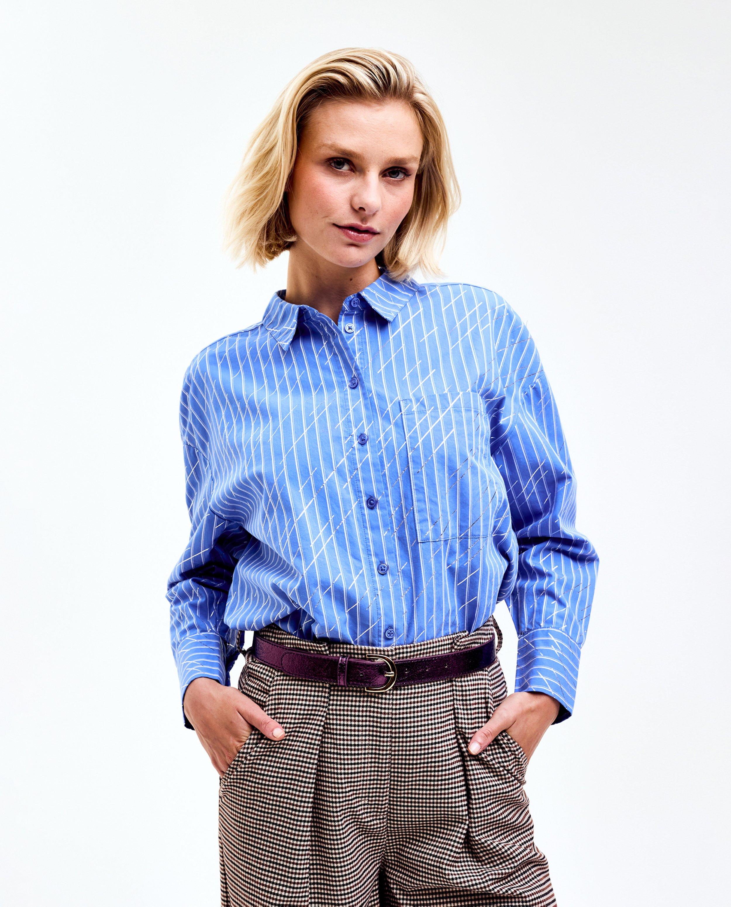 Blouse met strepen - Product Detail - blauw - afbeelding nummer 1