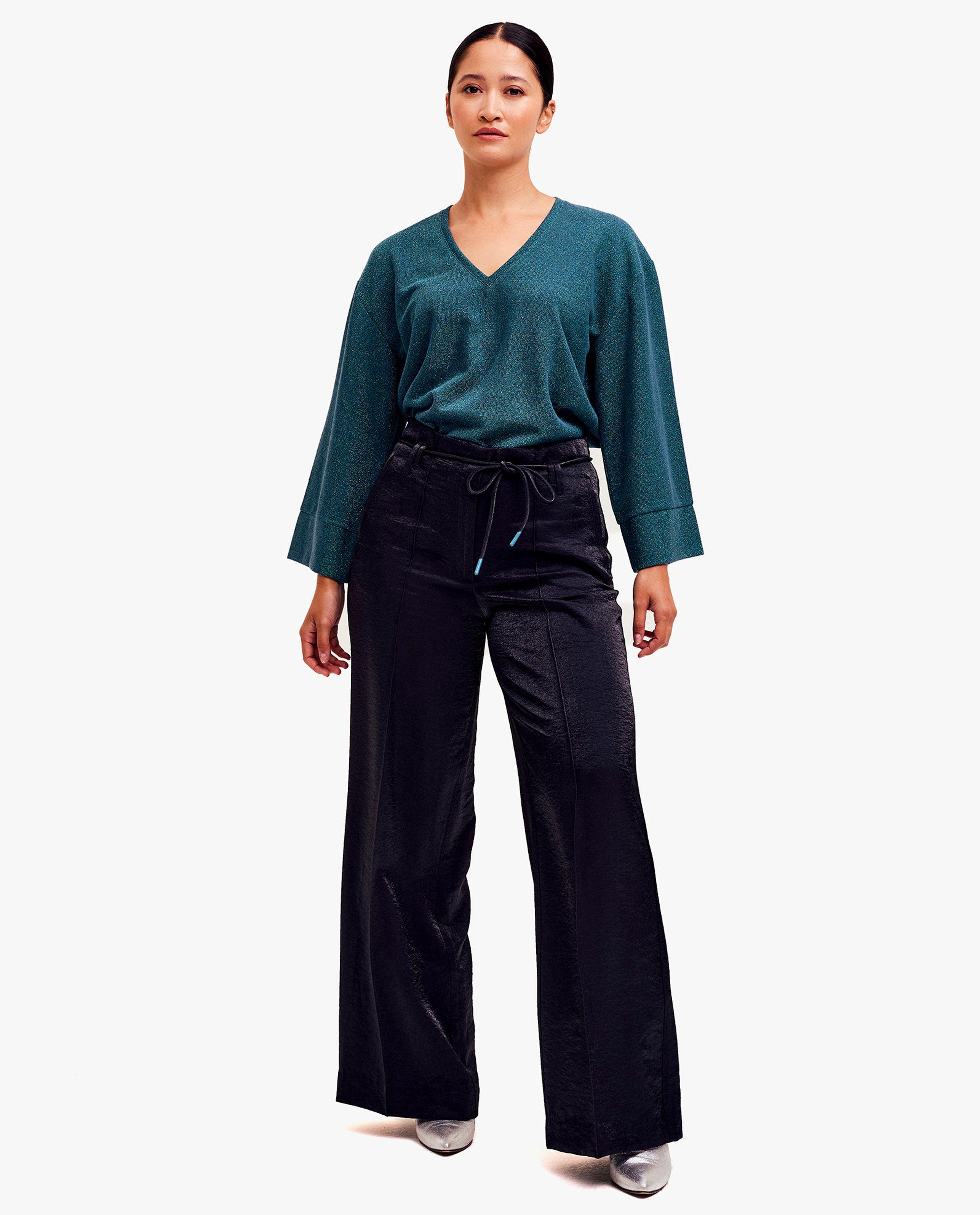 Zwarte geklede broek - null - CKS Dames