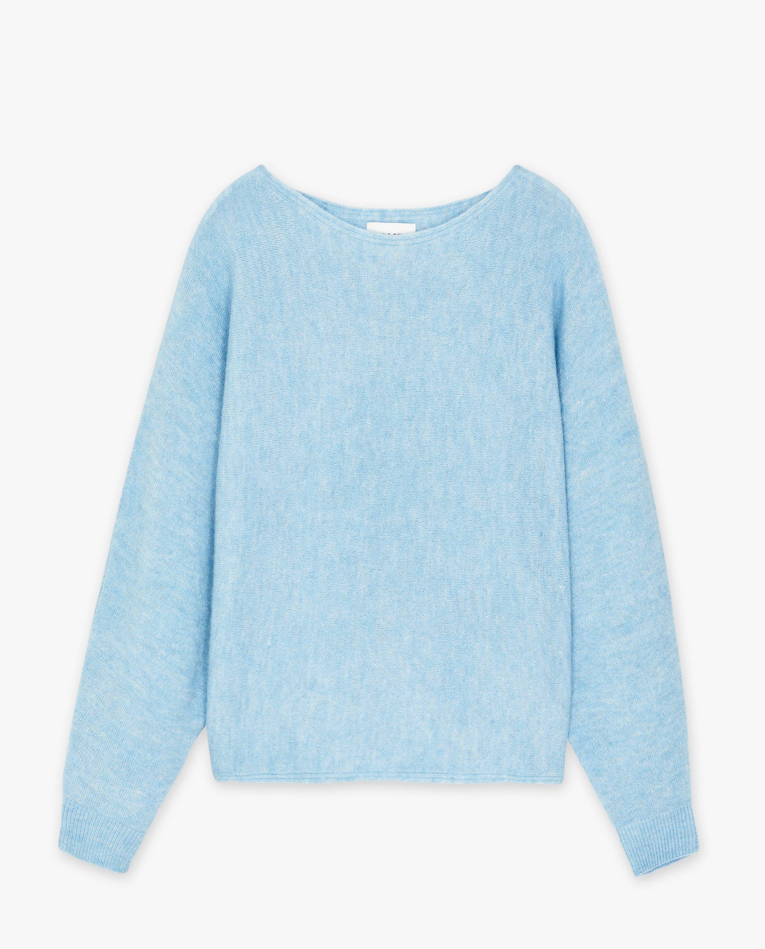 Pull bleu avec de la laine - null - CKS Femmes