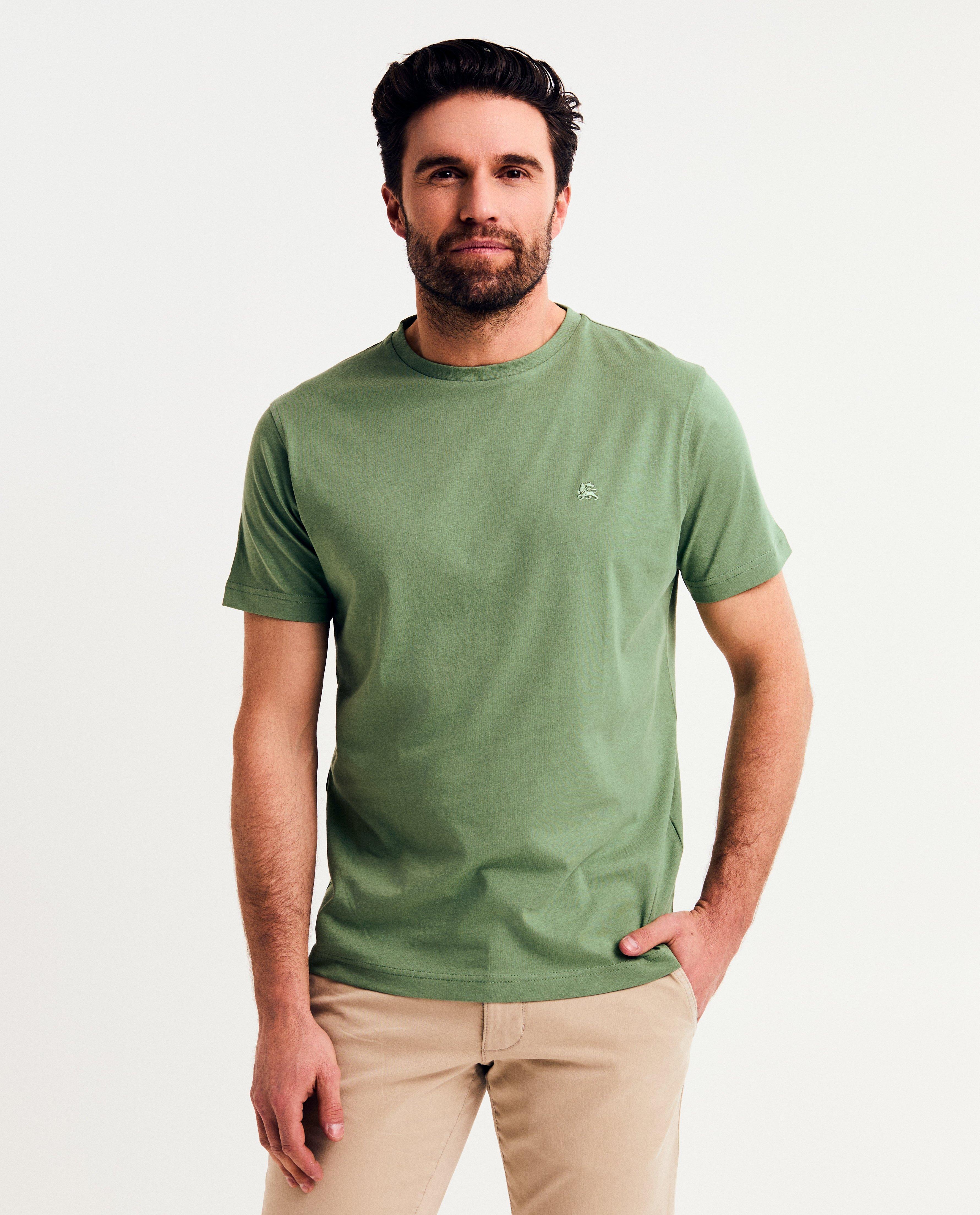 T-shirt met geborduurd logo - null - Lerros