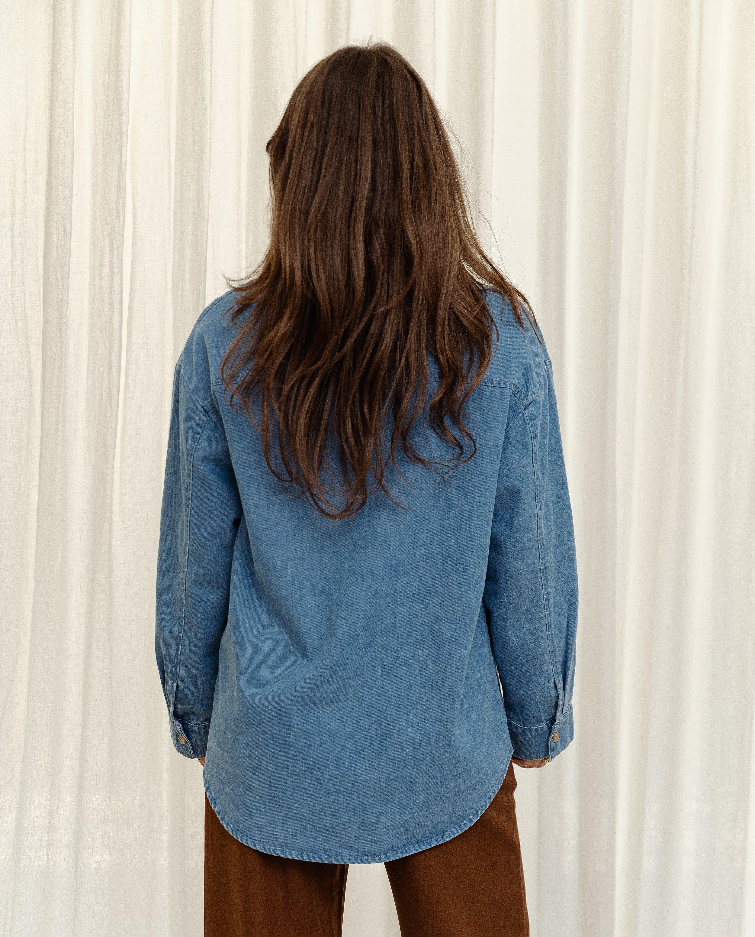 Hemden - Blauw jeanshemd, Selected by Nanja