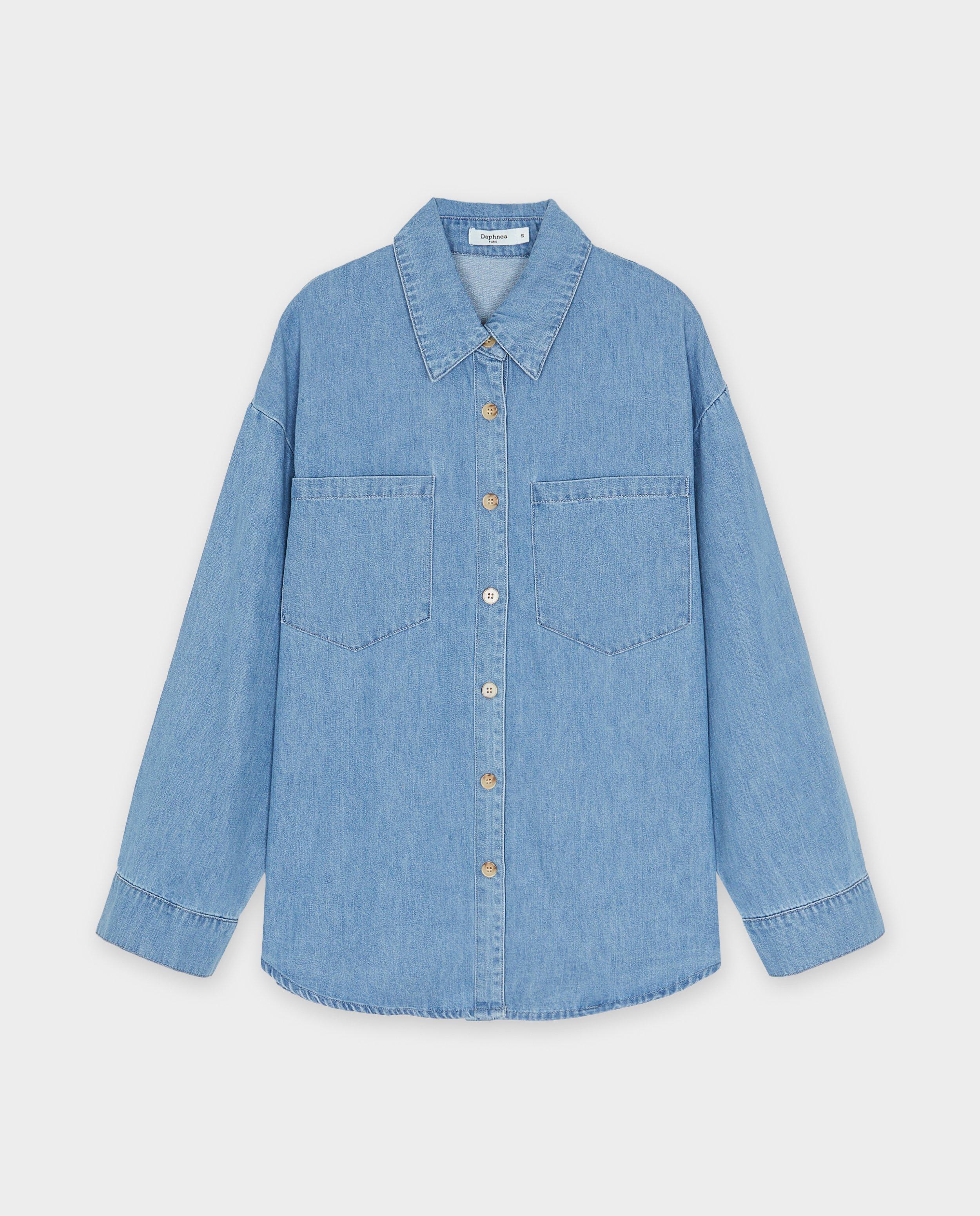 Hemden - Blauw jeanshemd, Selected by Nanja