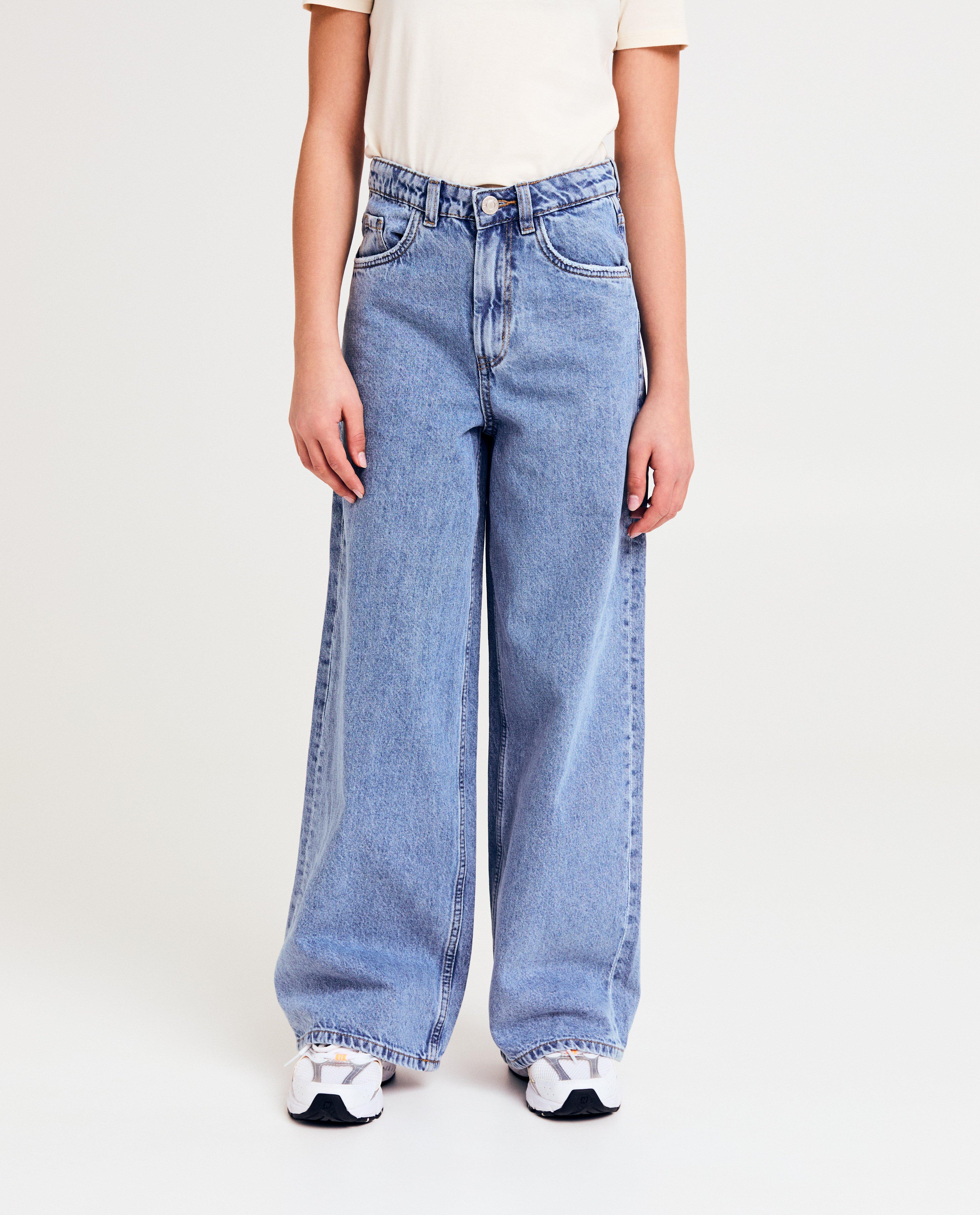 Jeans - Blauwe jeans, wide fit