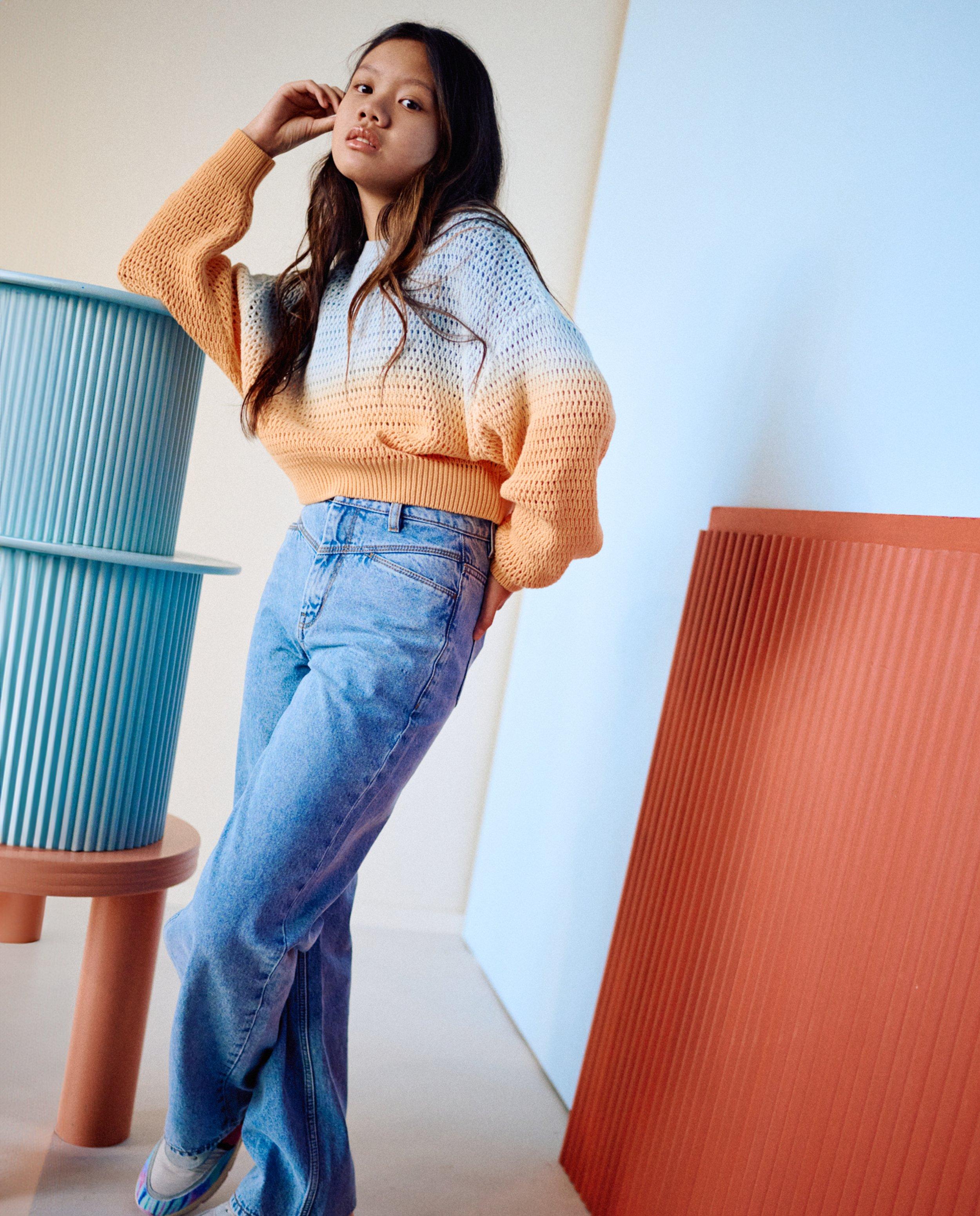Blauwe jeans, straight fit - null - Fish & Chips
