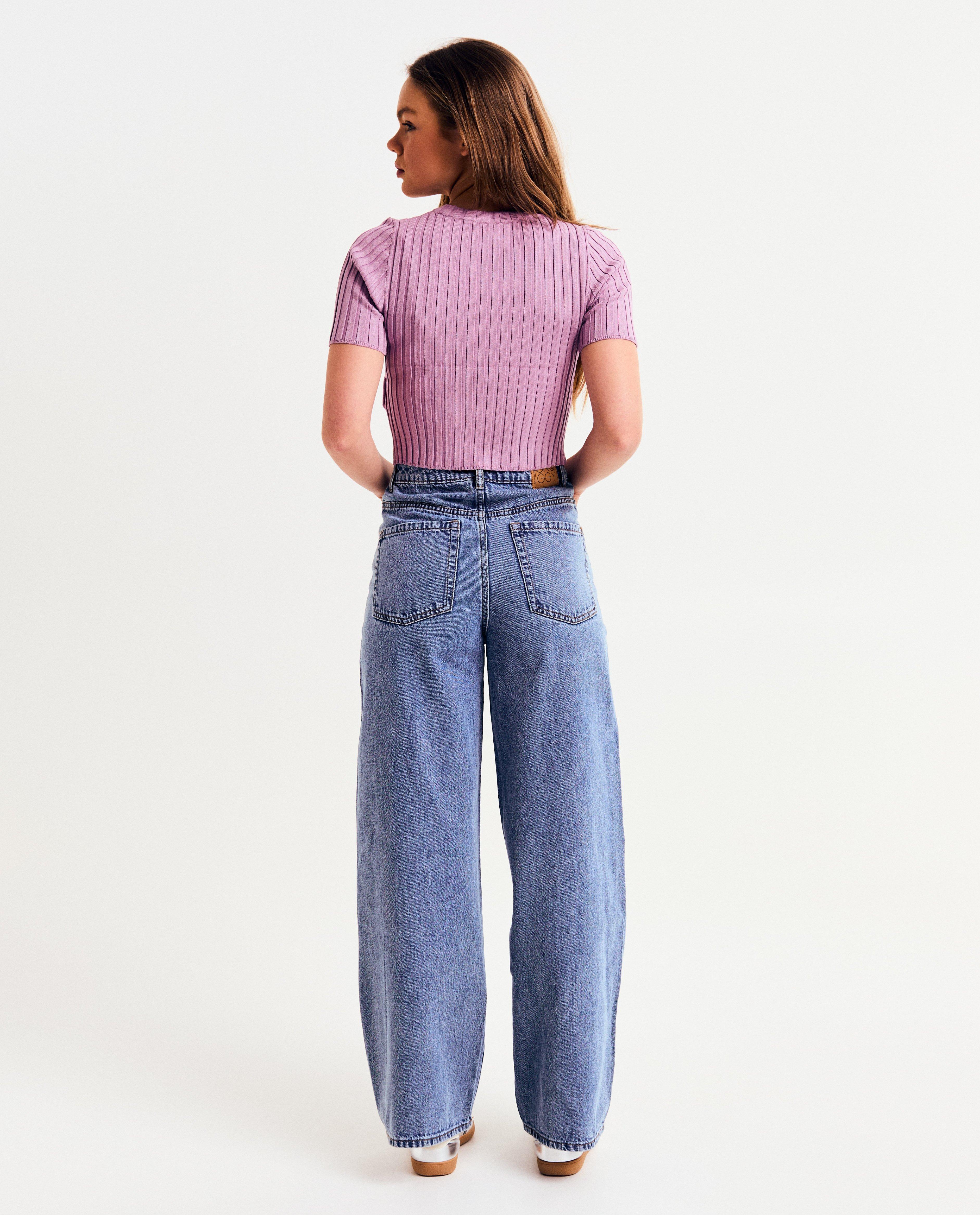 Jeans - Blauwe jeans, wide fit