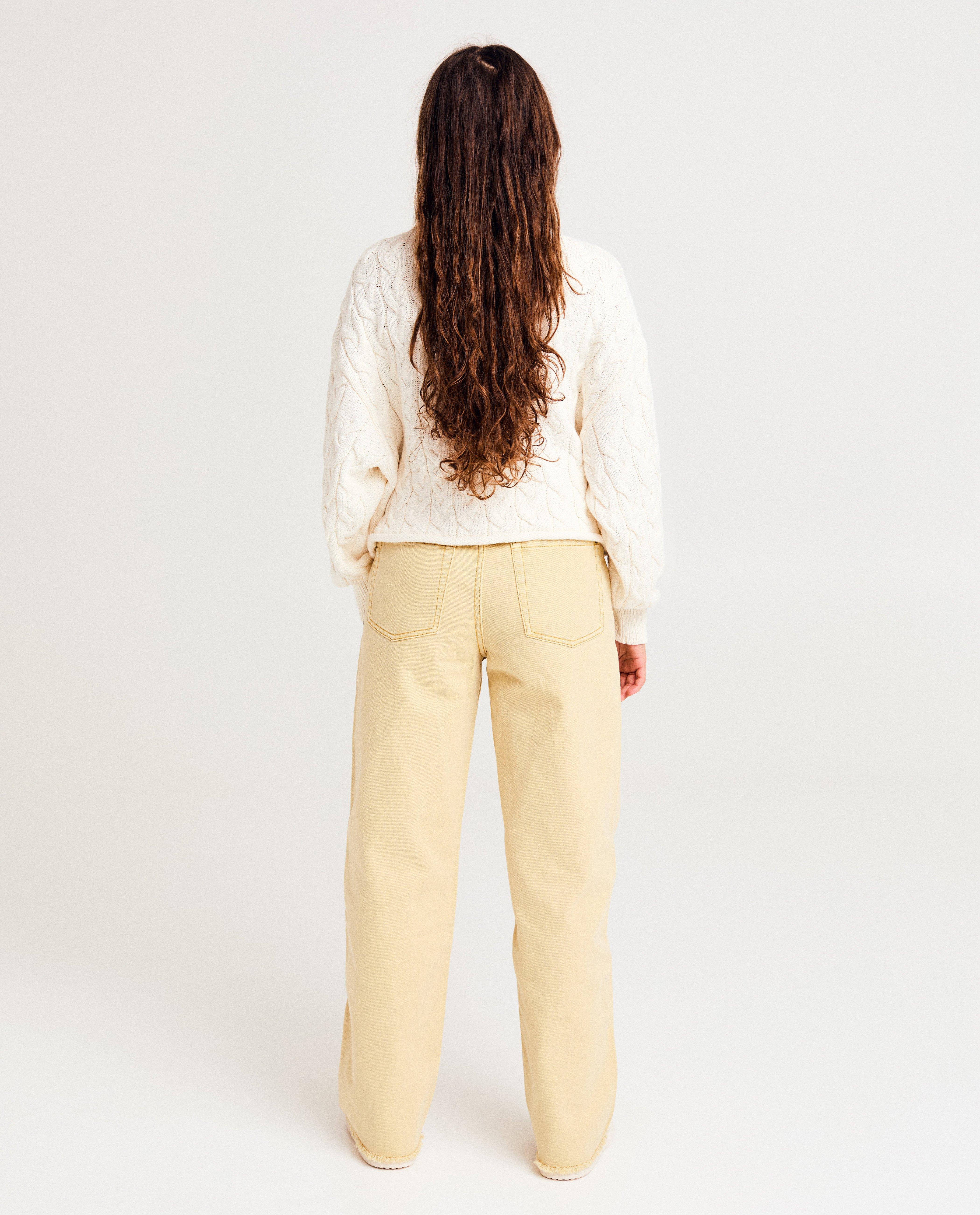 Jeans - Gele jeans, straight fit