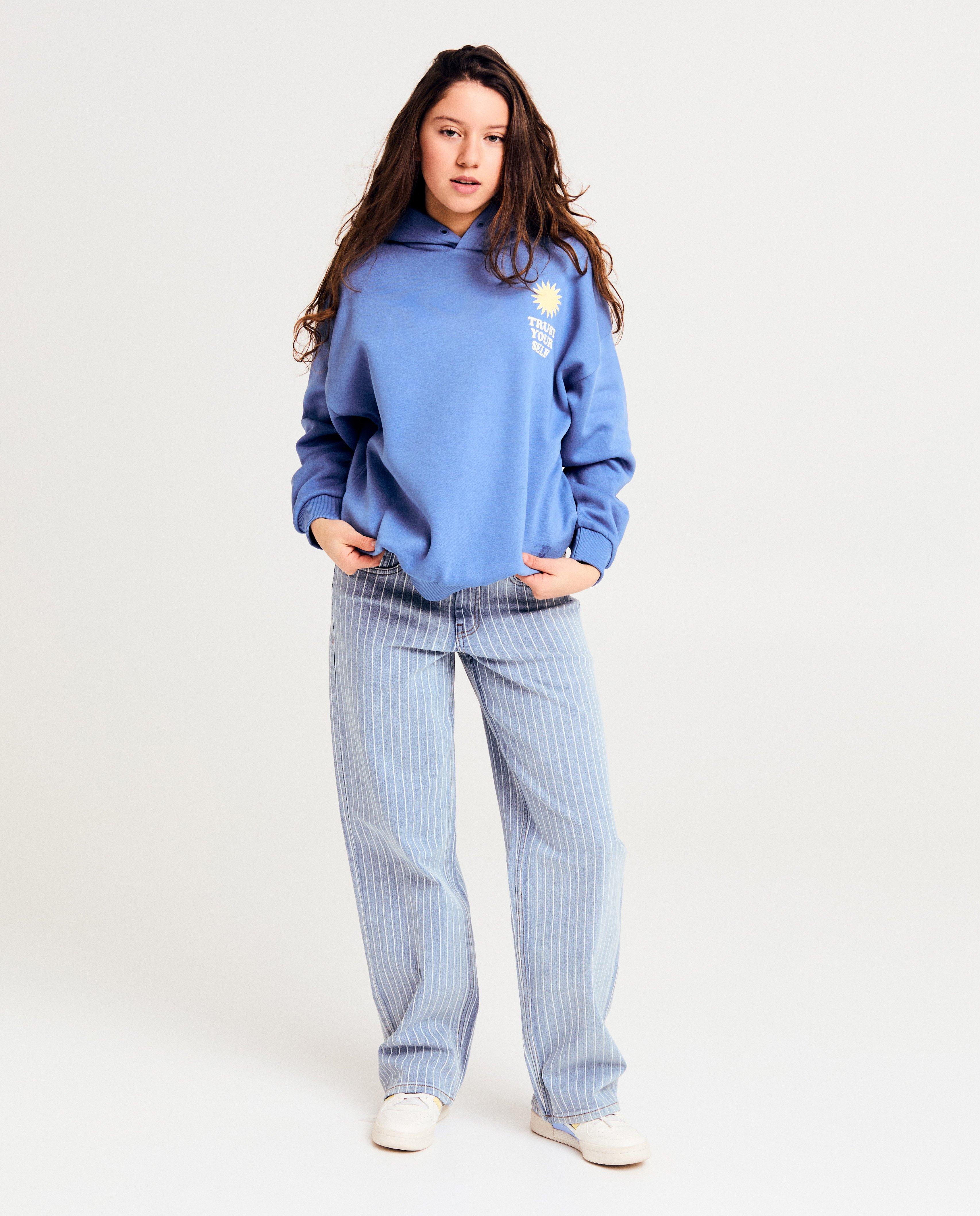 Jeans met strepen, straight fit - null - Groggy