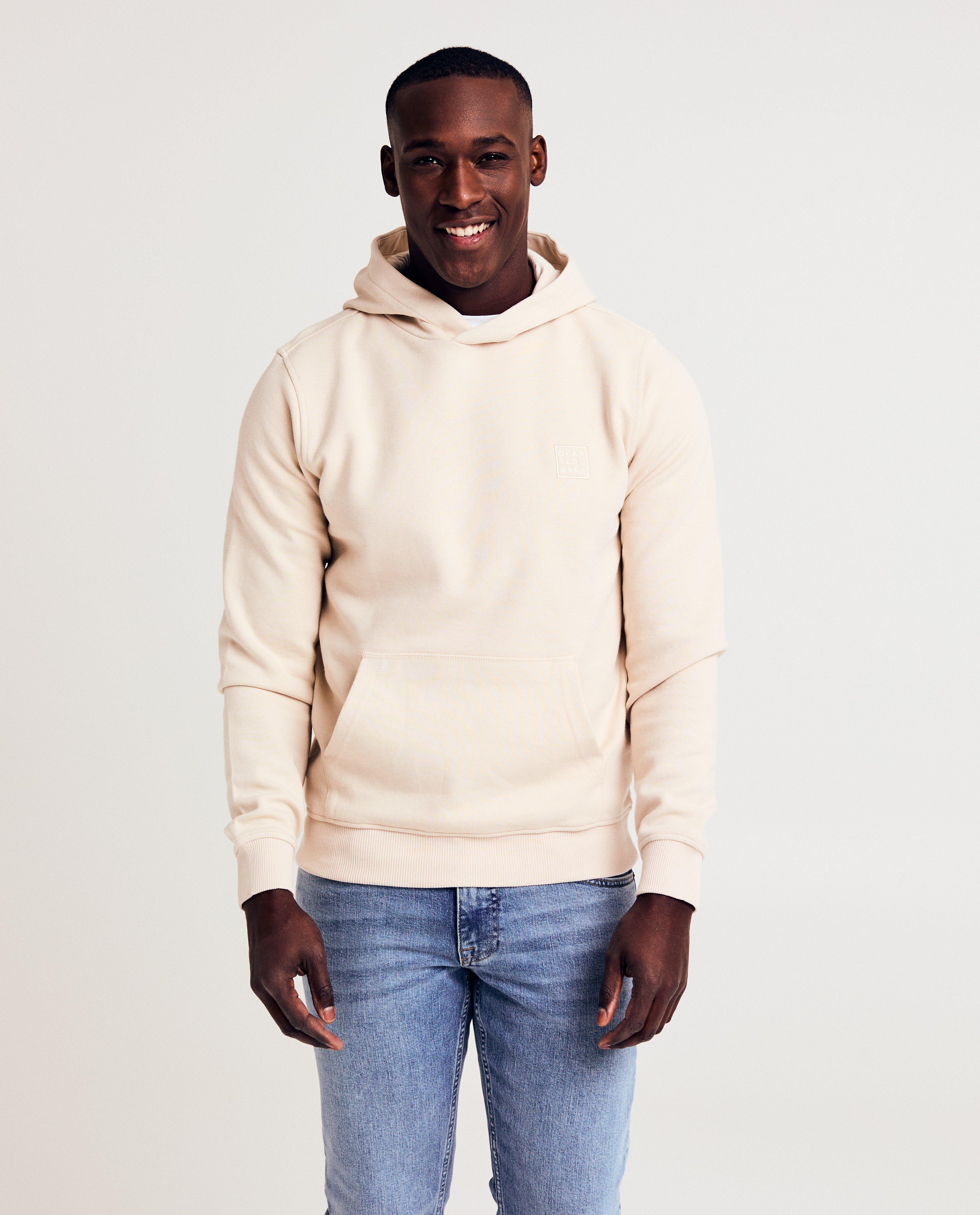 Hoodie met geborduurd logo - null - Quarterback
