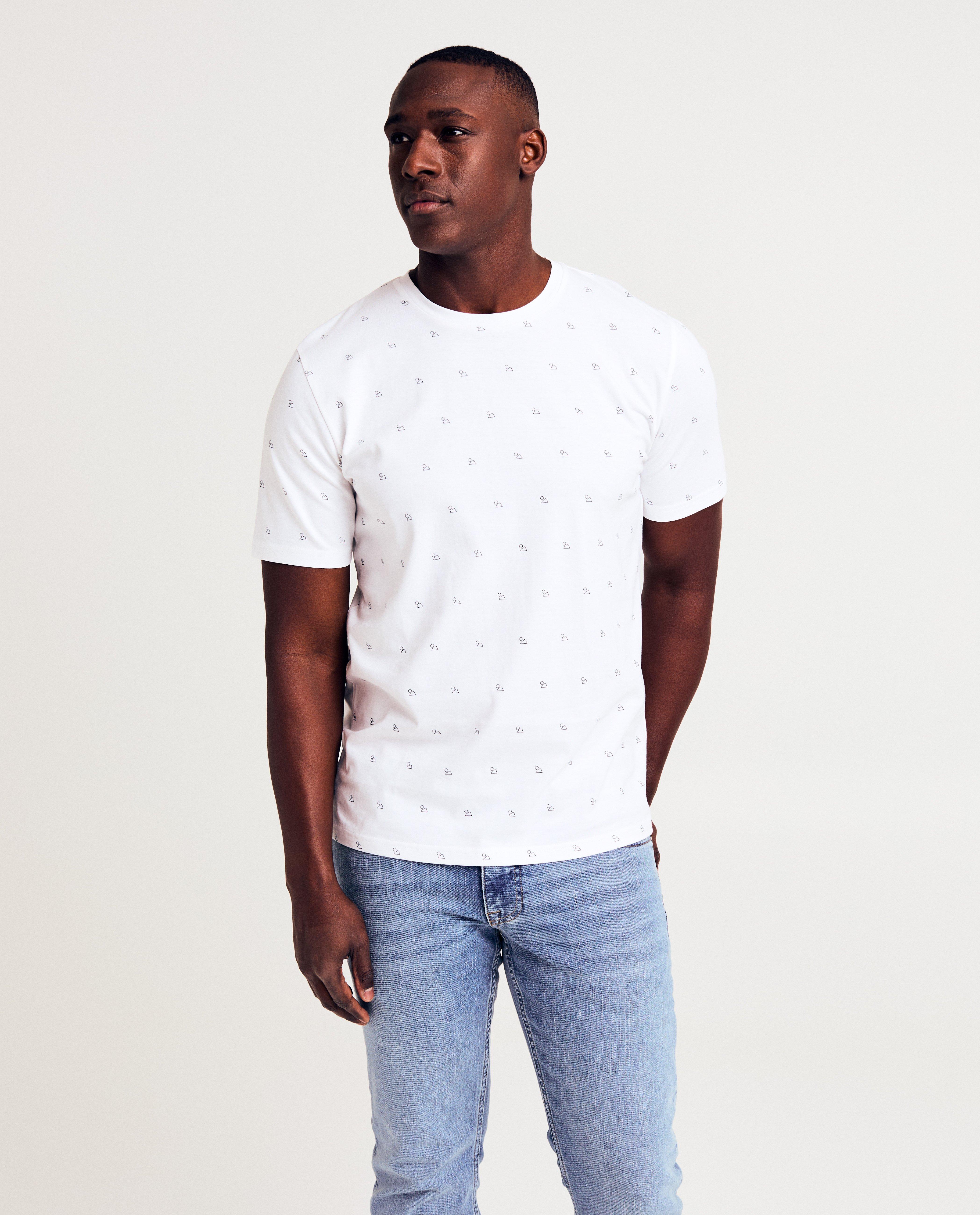 Biokatoenen T-shirt met print - null - Quarterback