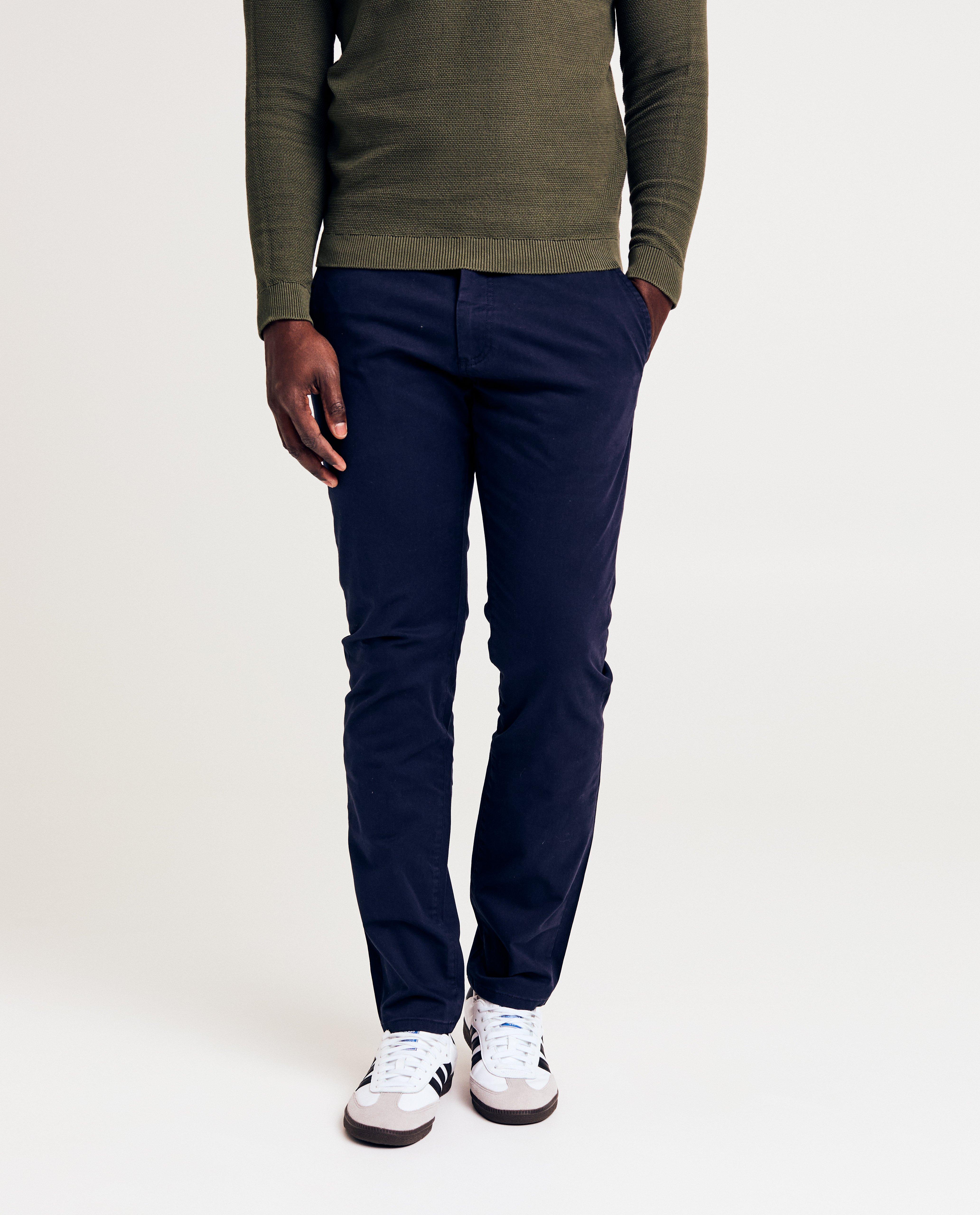 Broeken - Groene broek, slim fit