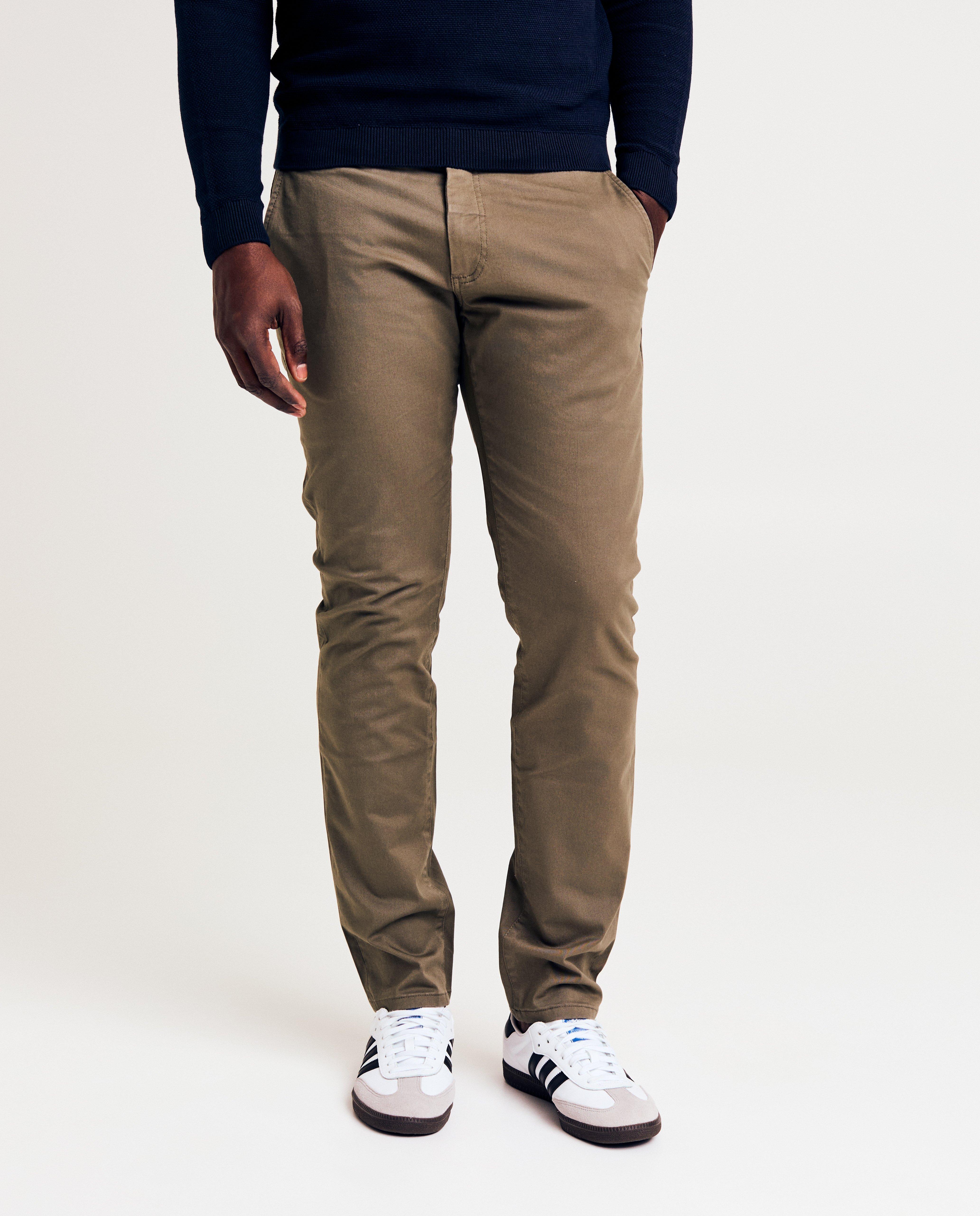 Broeken - Groene broek, slim fit