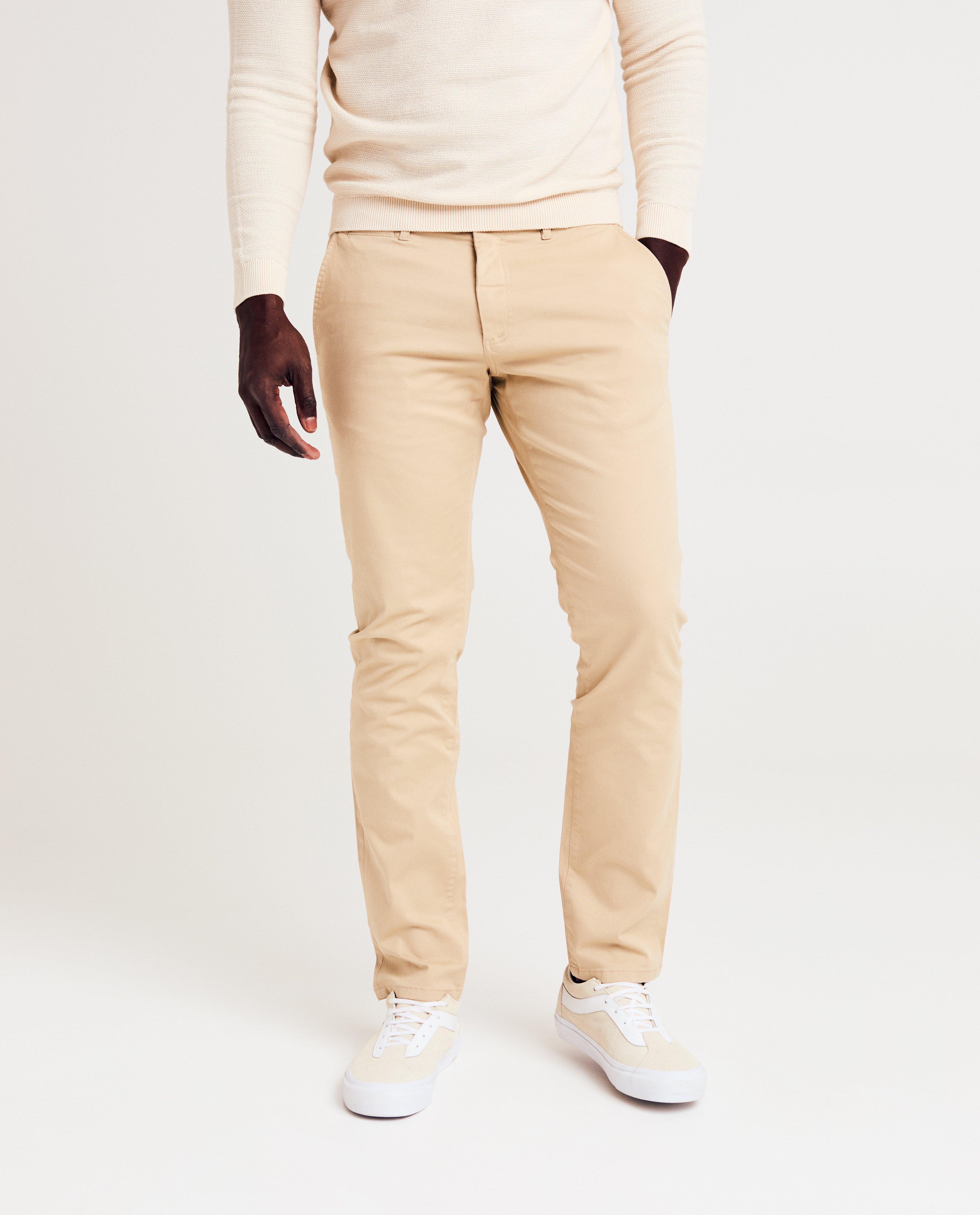 Pantalons - Pantalon vert, slim fit