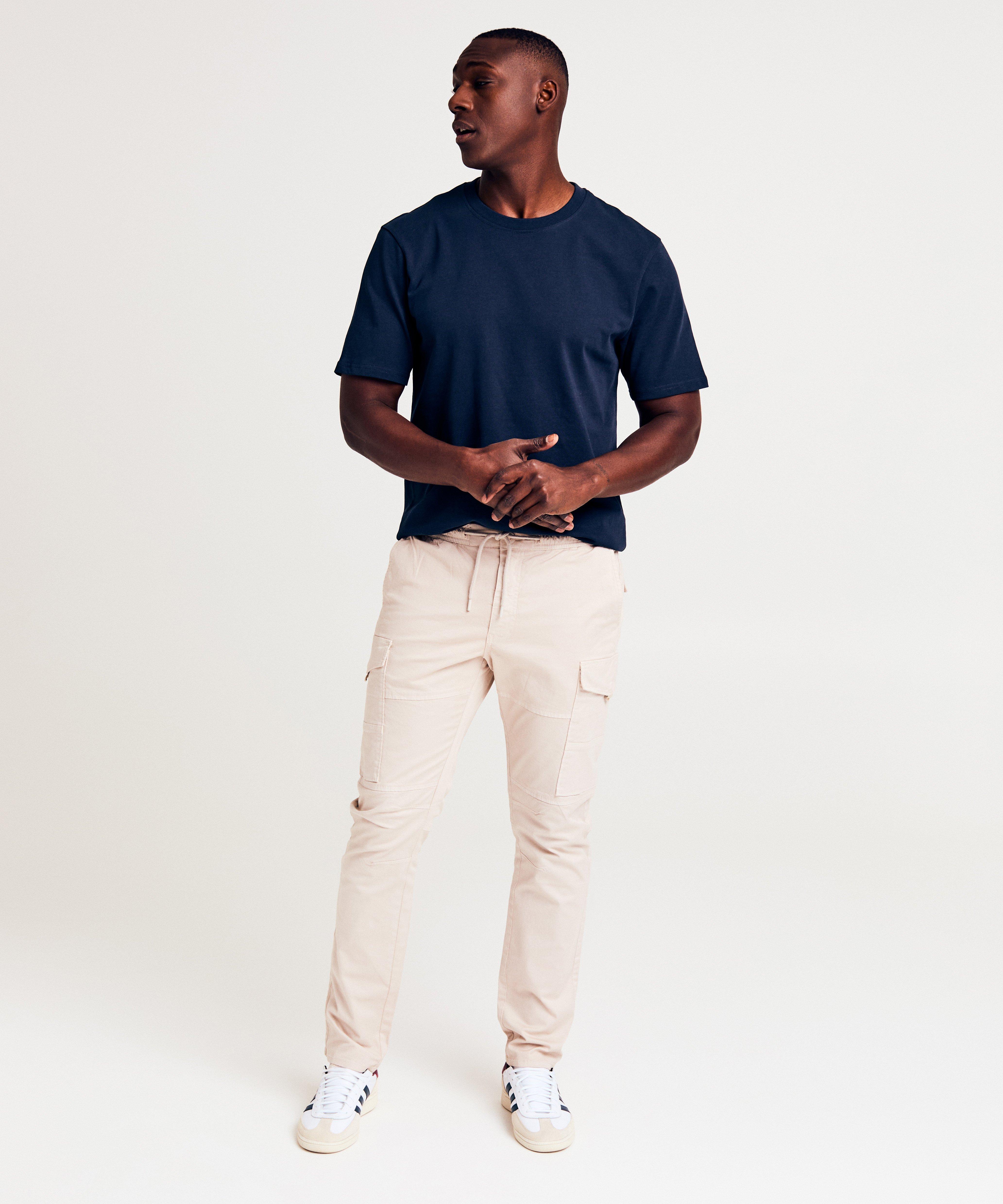 Beige broek, loose fit - null - Quarterback