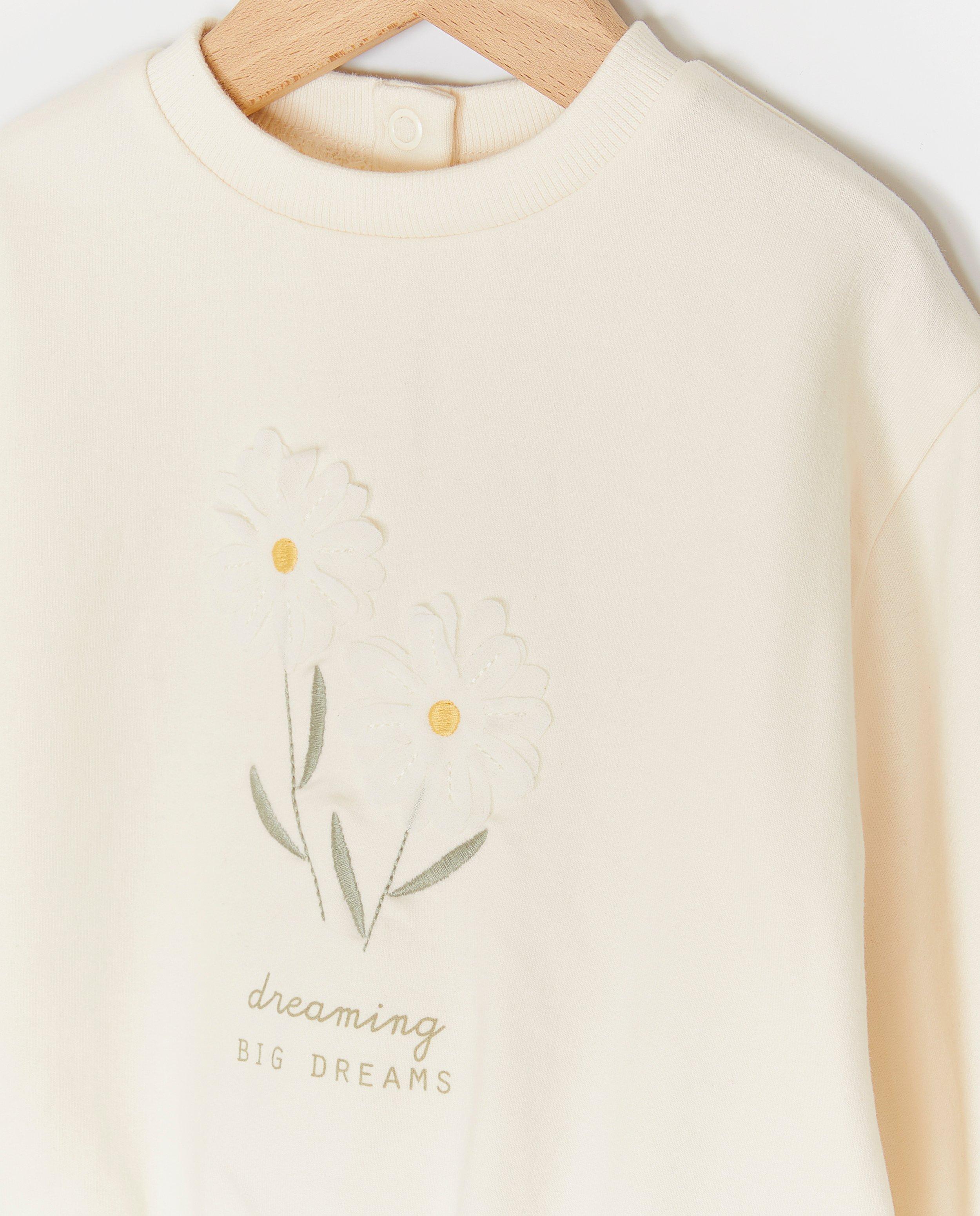 Sweaters - Sweater met geborduurde bloemen