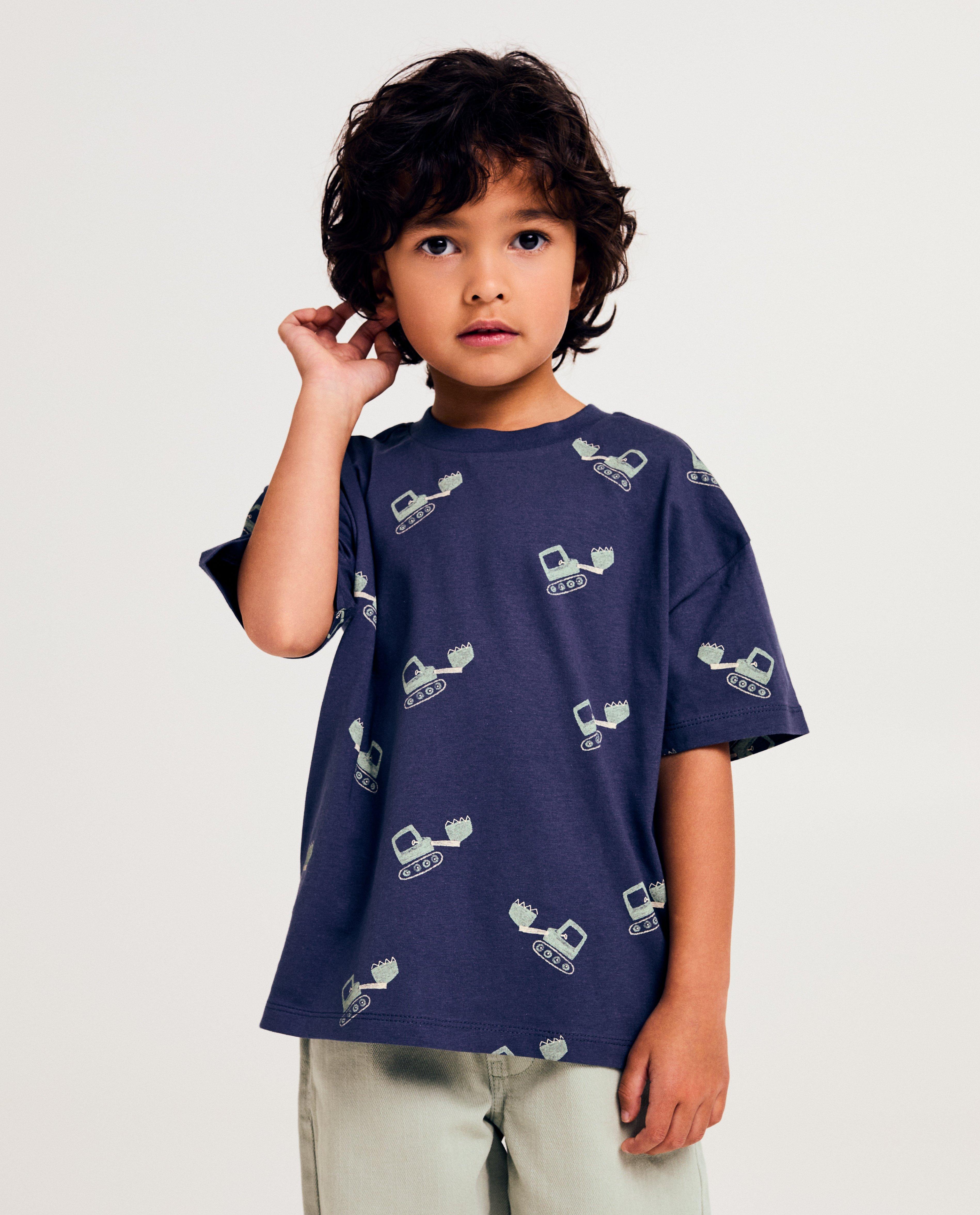 T-shirt met print vliegtuigen - null - Besties