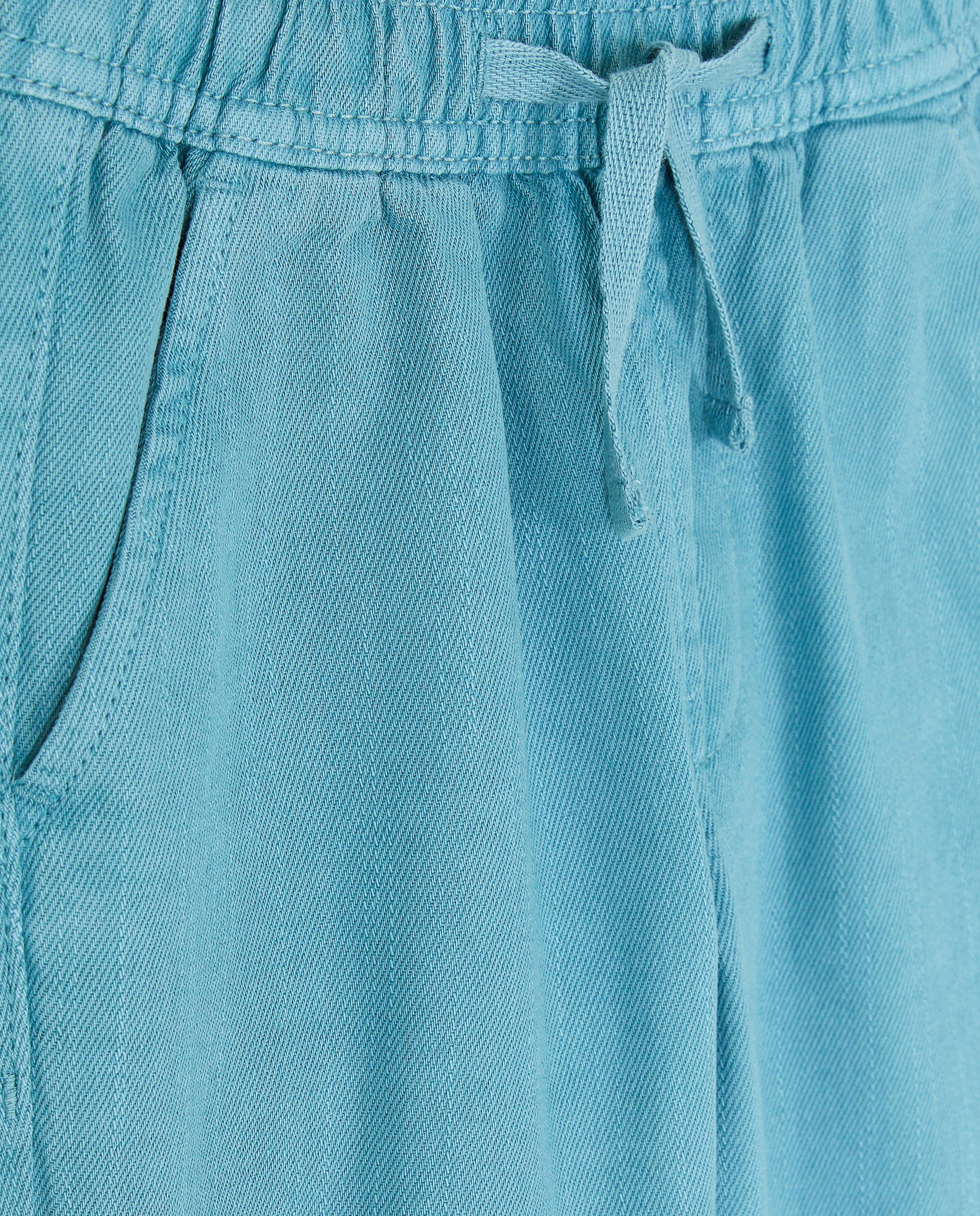 Broeken - Blauwe broek, baggy fit