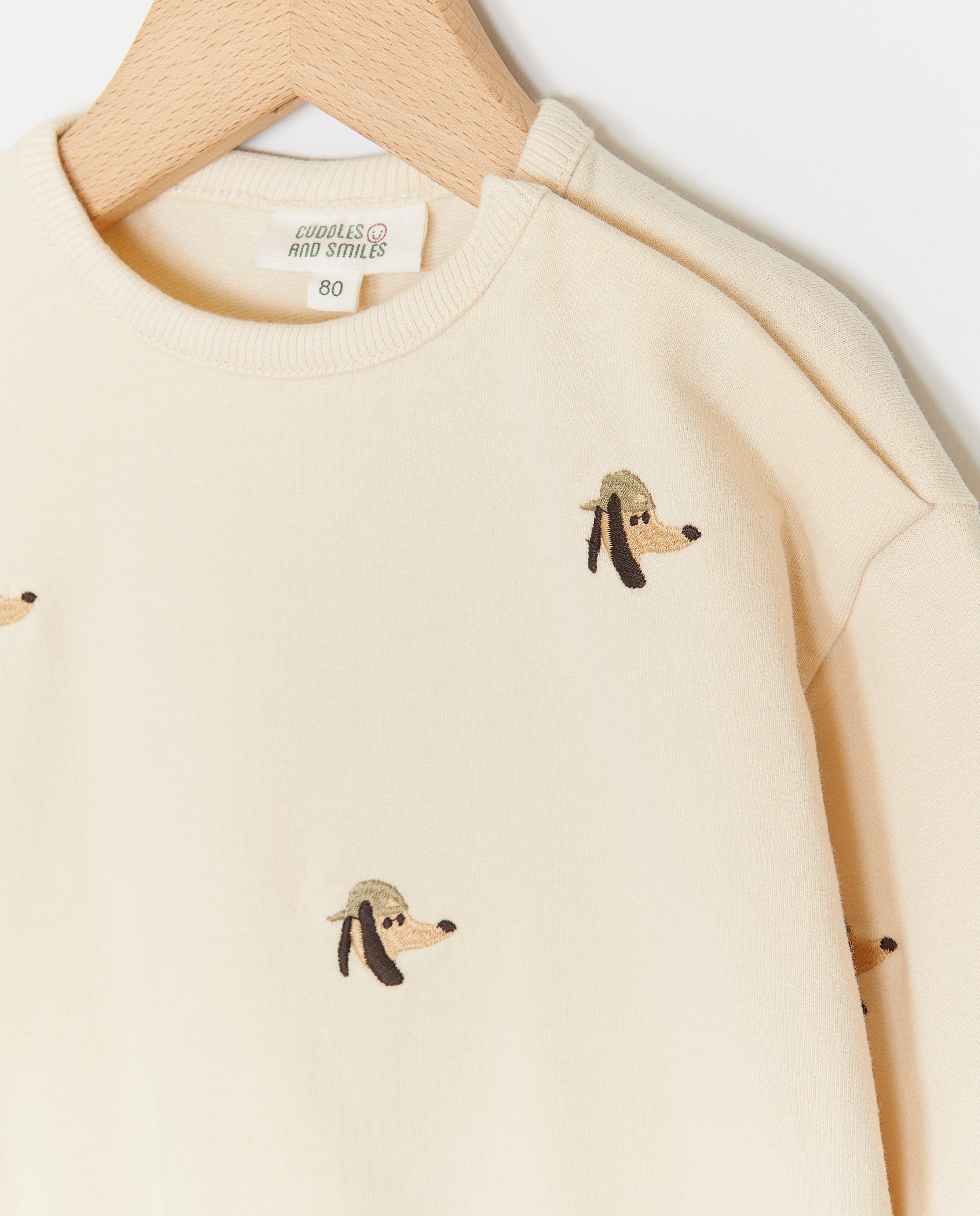 Sweats - Sweat avec des petits chiens brodés
