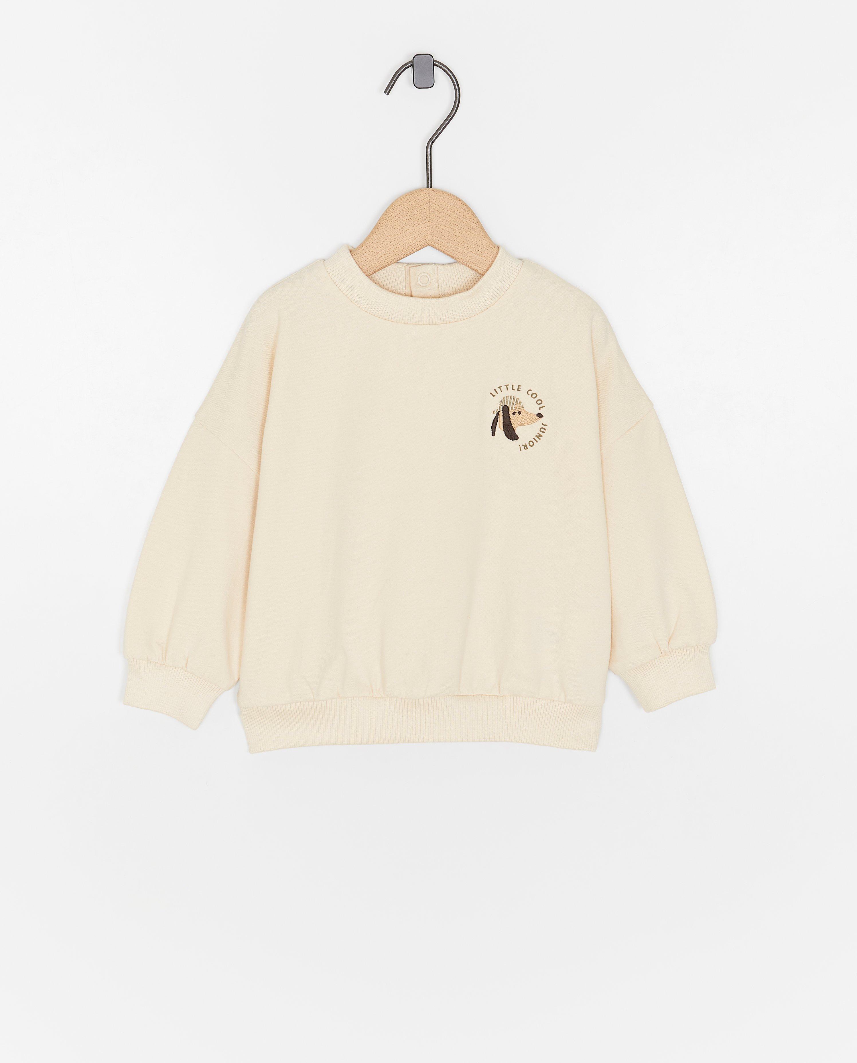 Sweaters - Sweater met geborduurd hondje