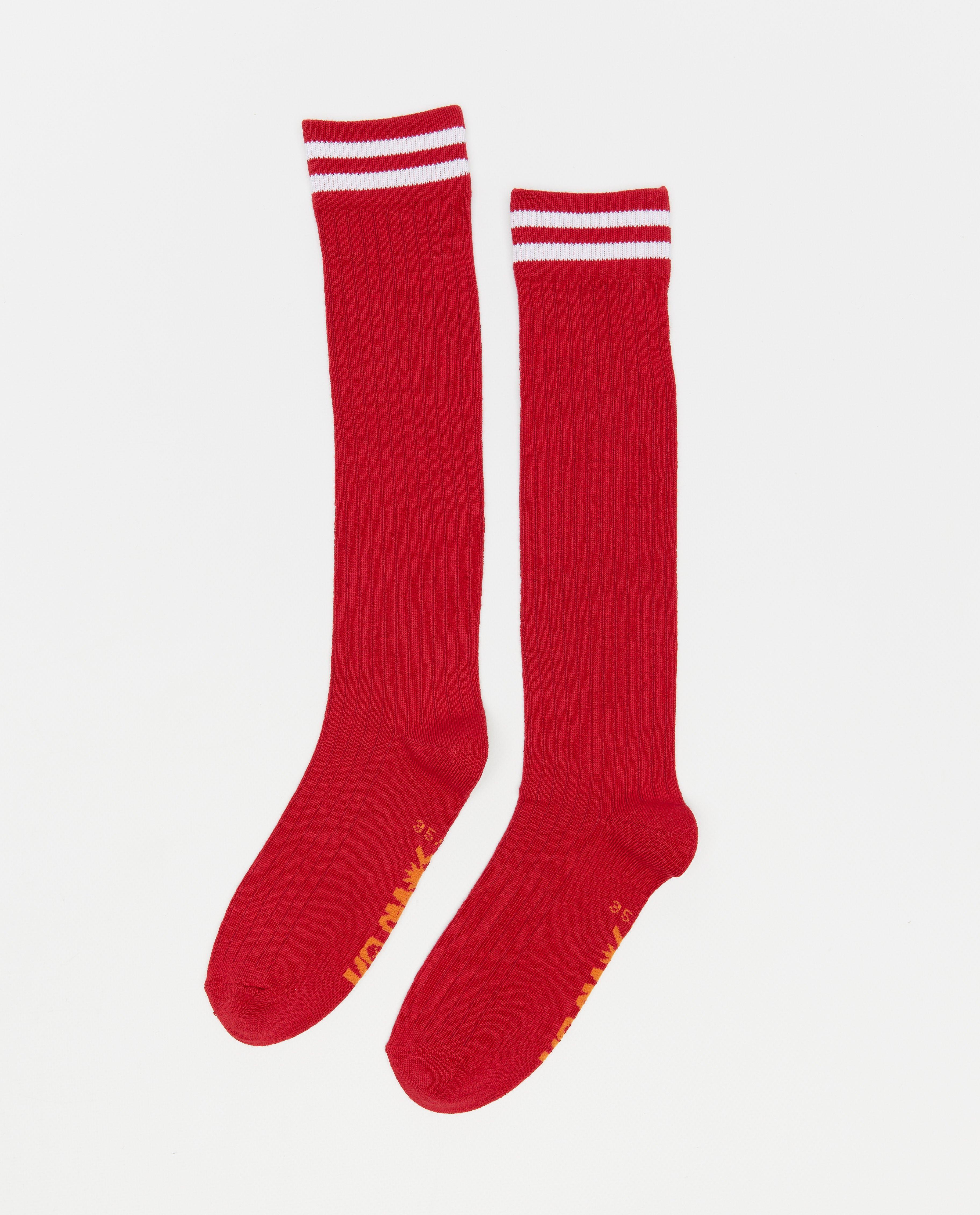 Kousen - Kniekousen met ribpatroon, 27-42