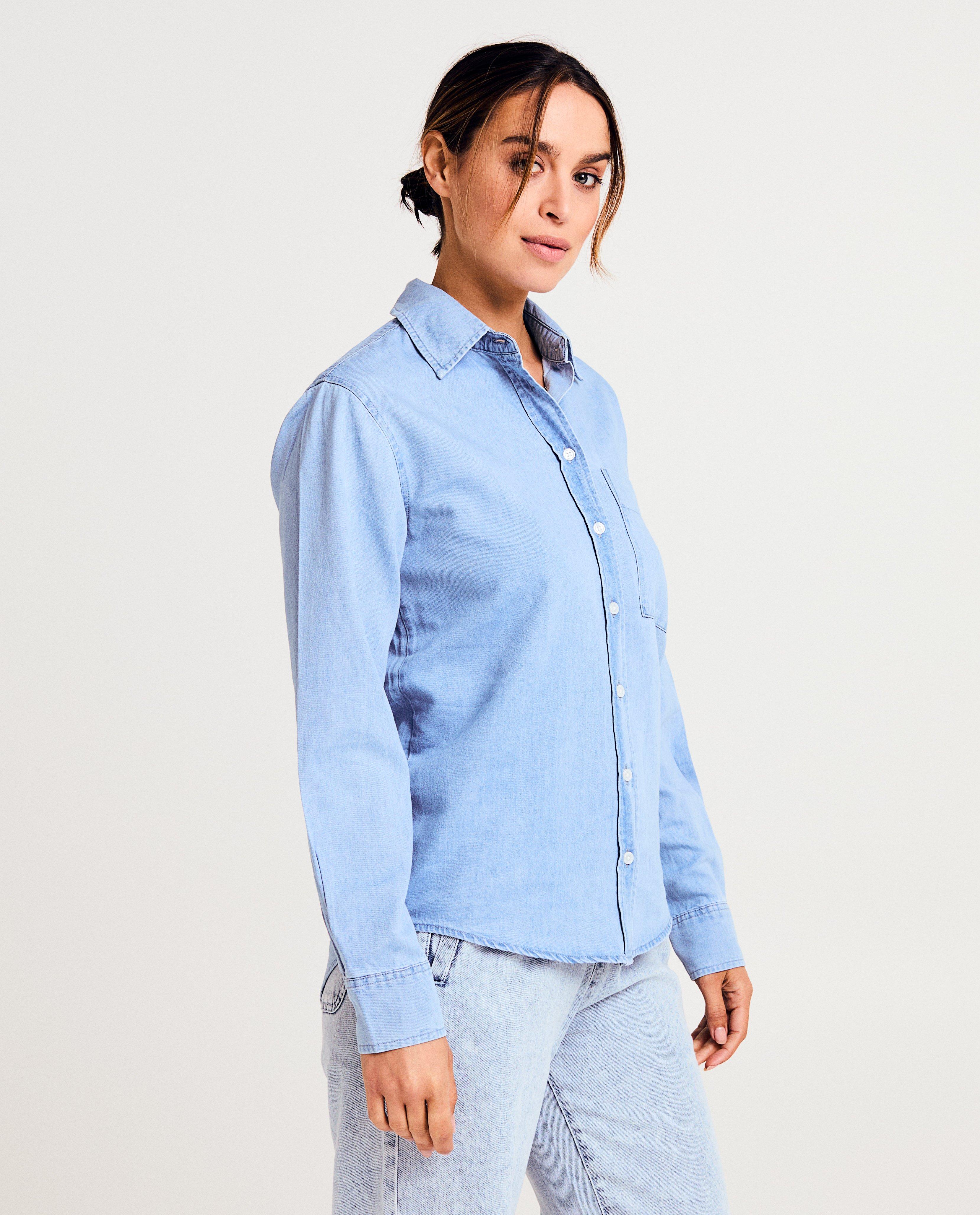 Blauw jeanshemd - null - Sora