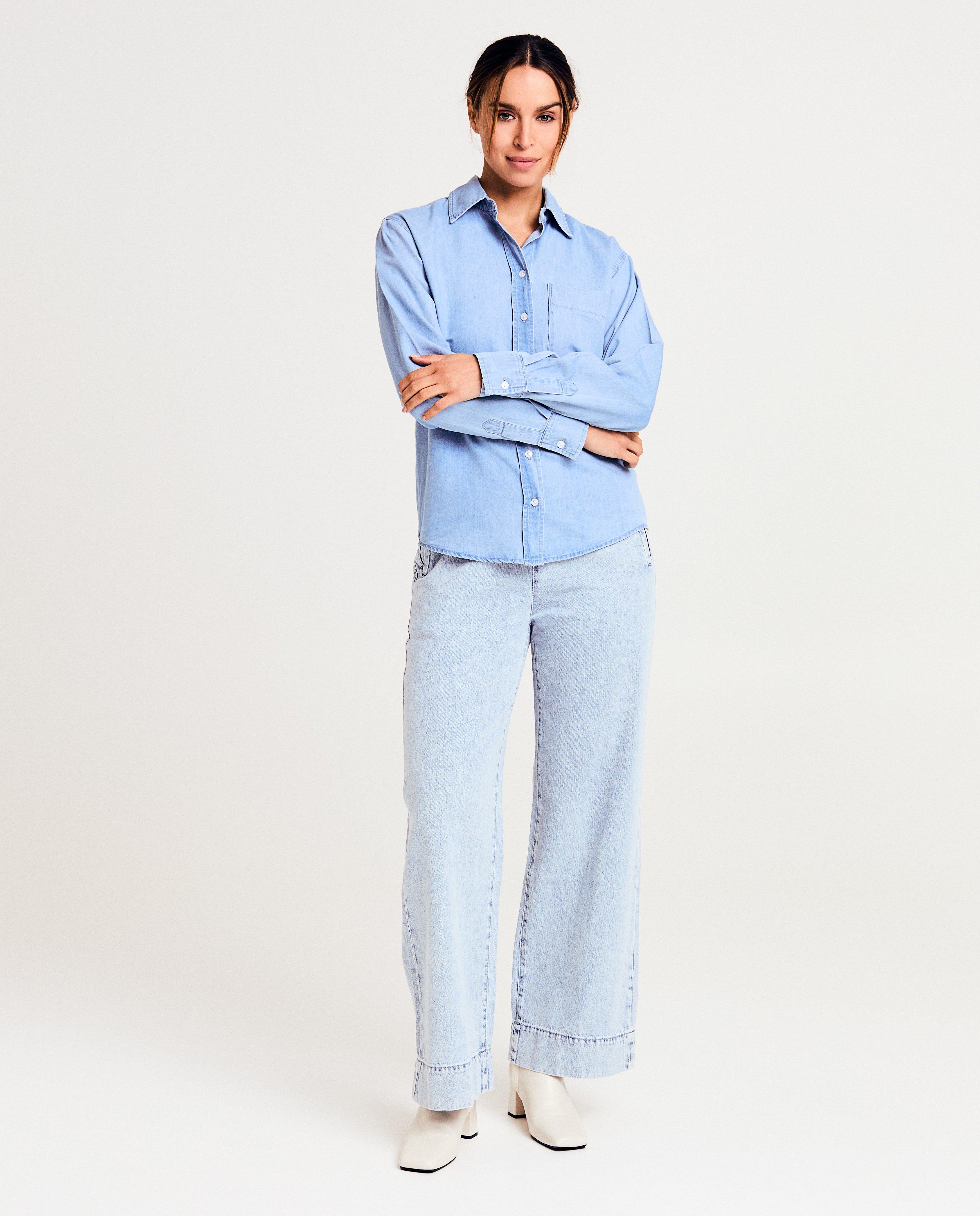 Hemden - Blauw jeanshemd
