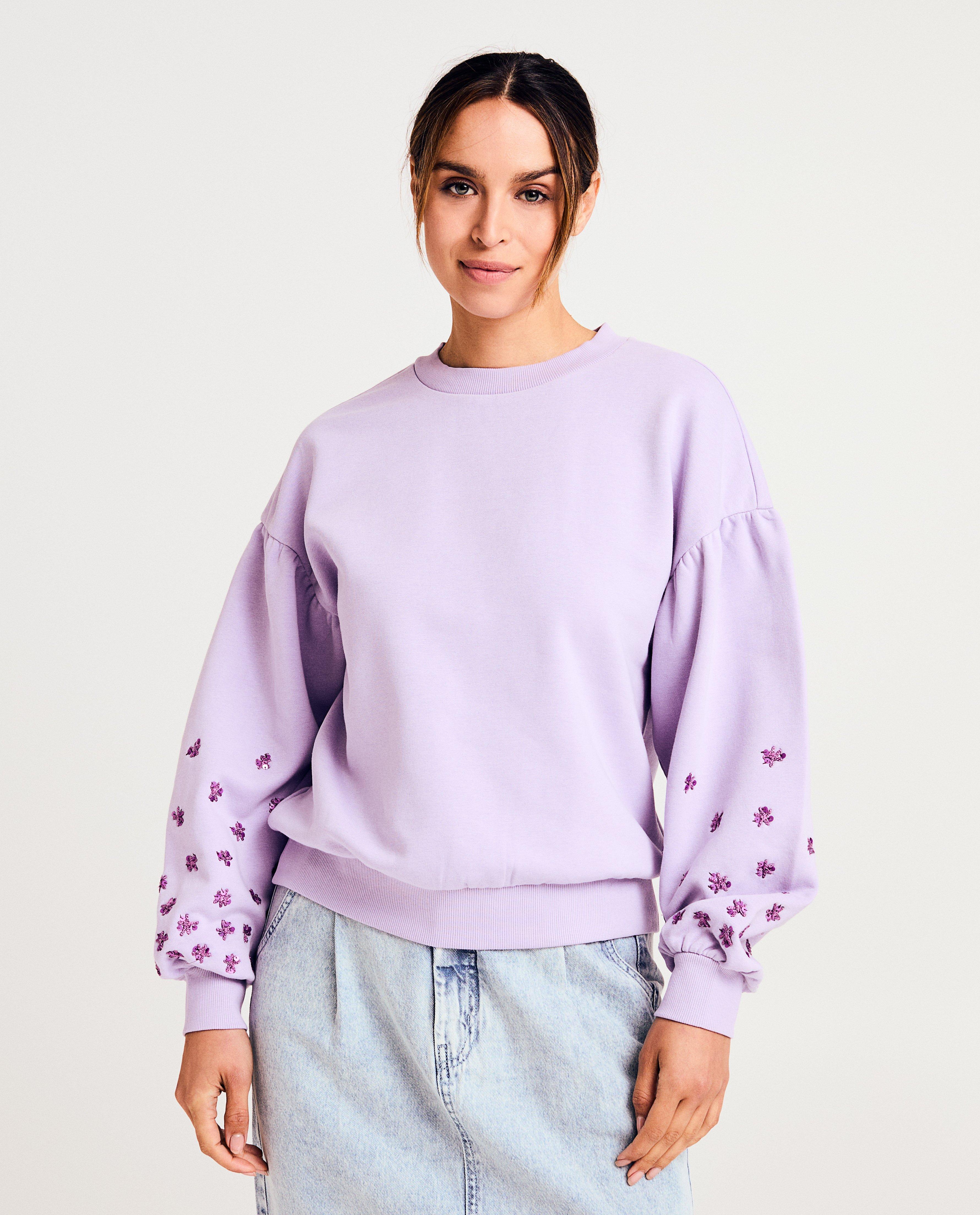Sweaters - Sweater met geborduurde bloemen