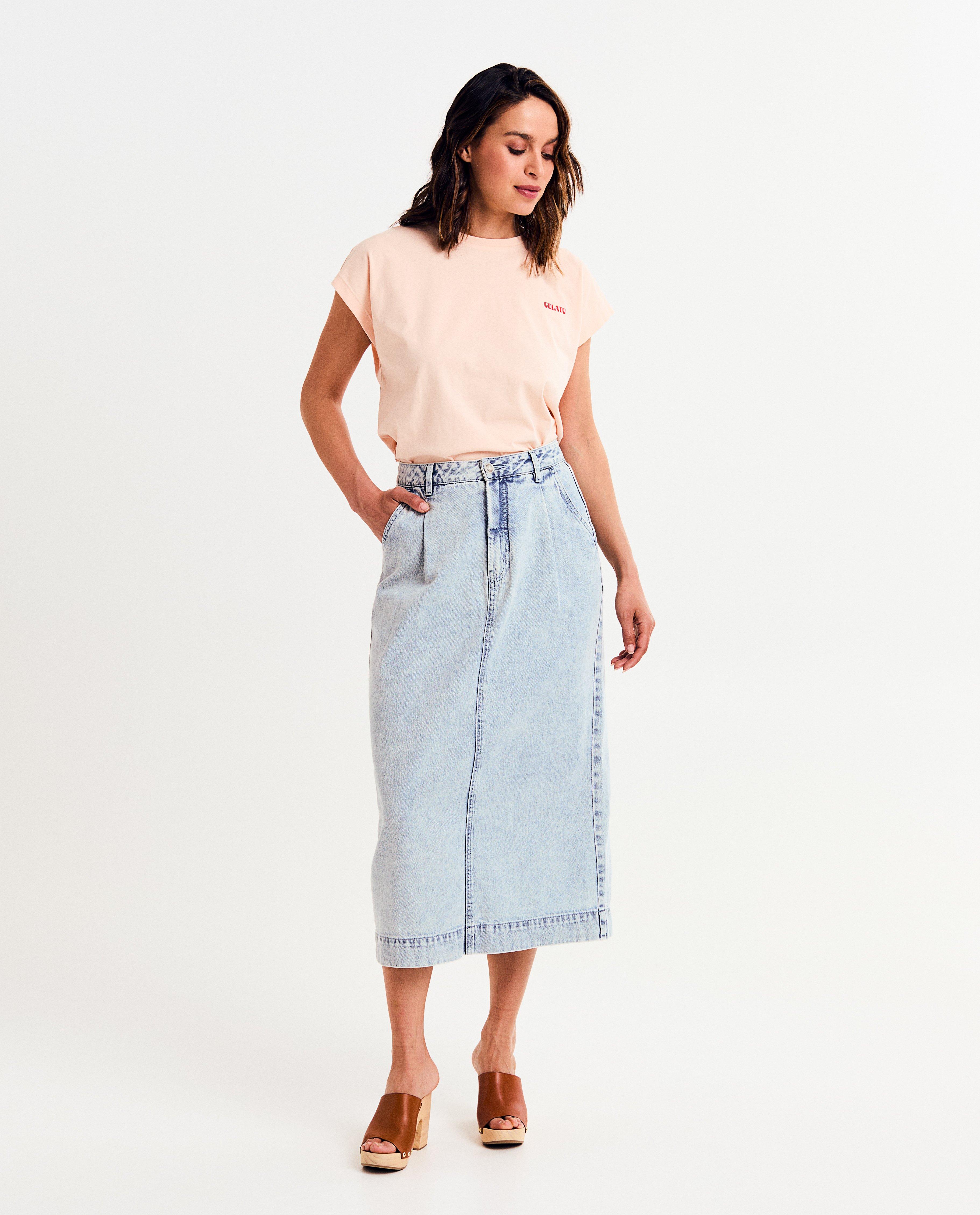 Blauwe jeansrok - null - Sora