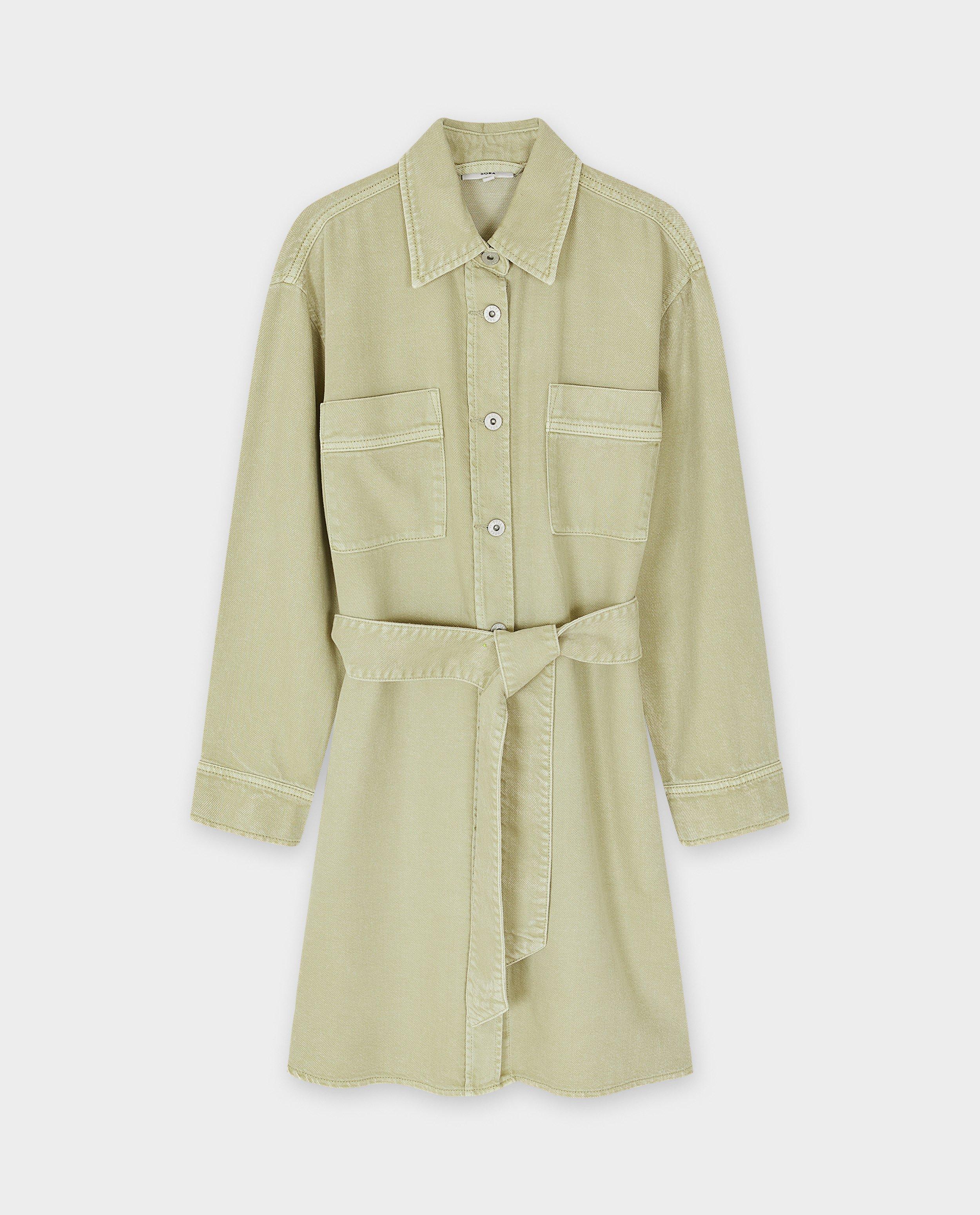 Robes - Robe verte en jeans