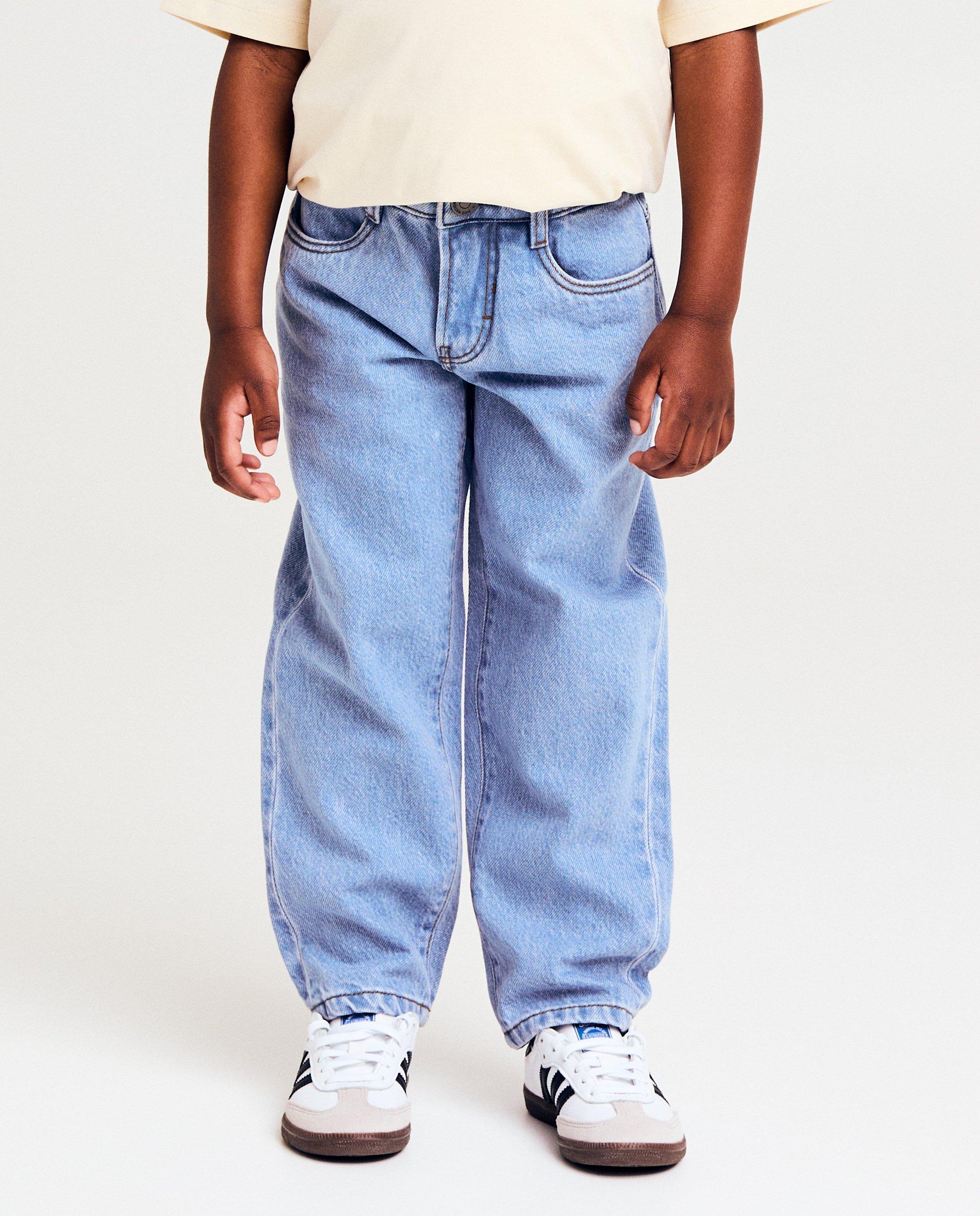 Jeans - Jeansbroek met geborduurde figuren, baggy fit